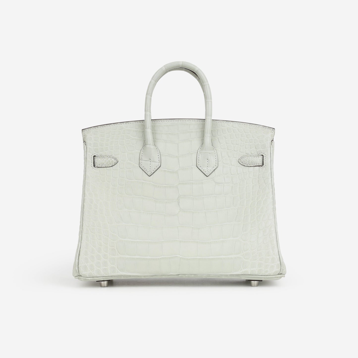 Hermès Birkin 25 - Gris Neve Matte Alligator | Palladium Hardware