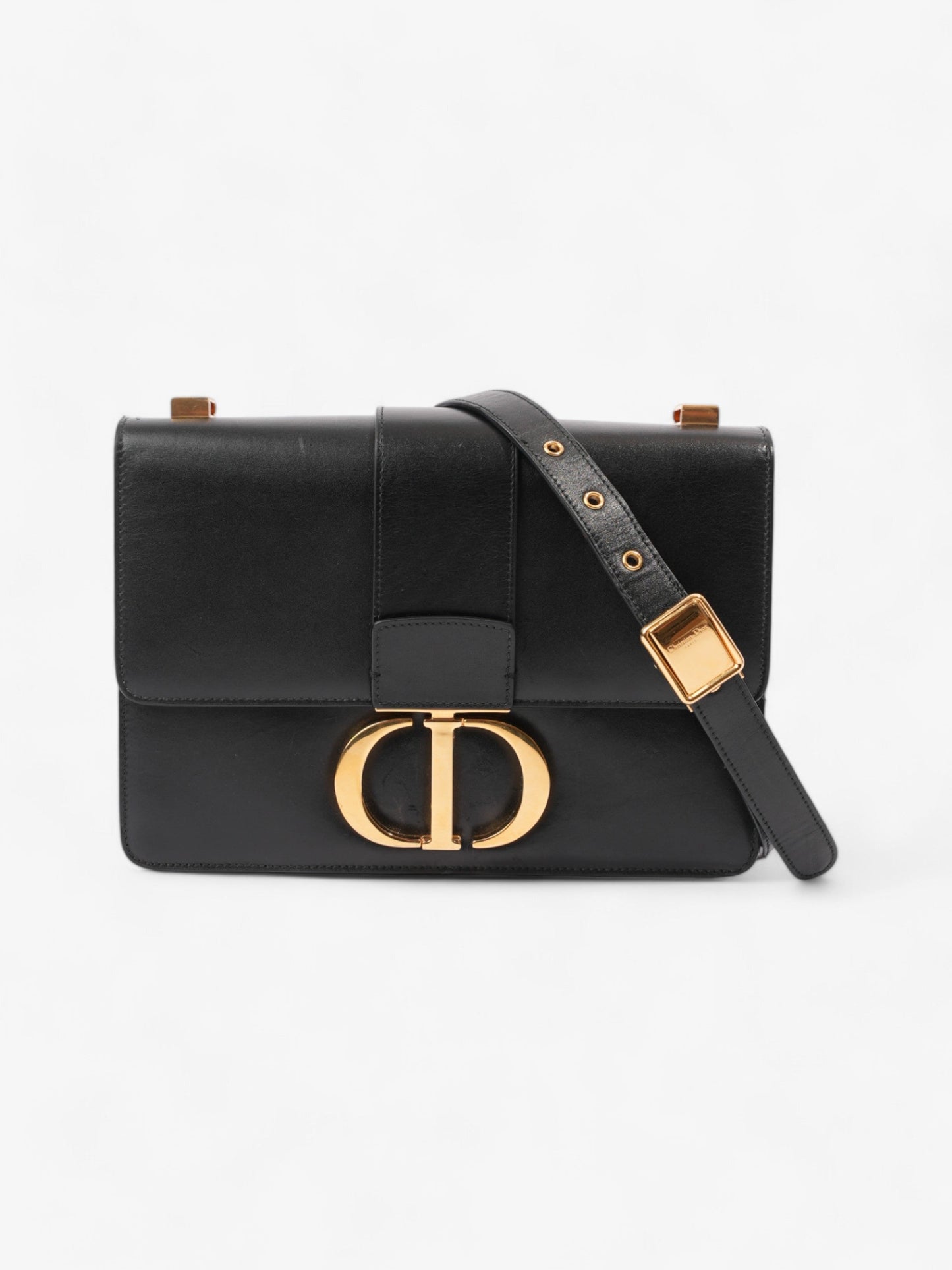Christian Dior 30 Montaigne Black Leather