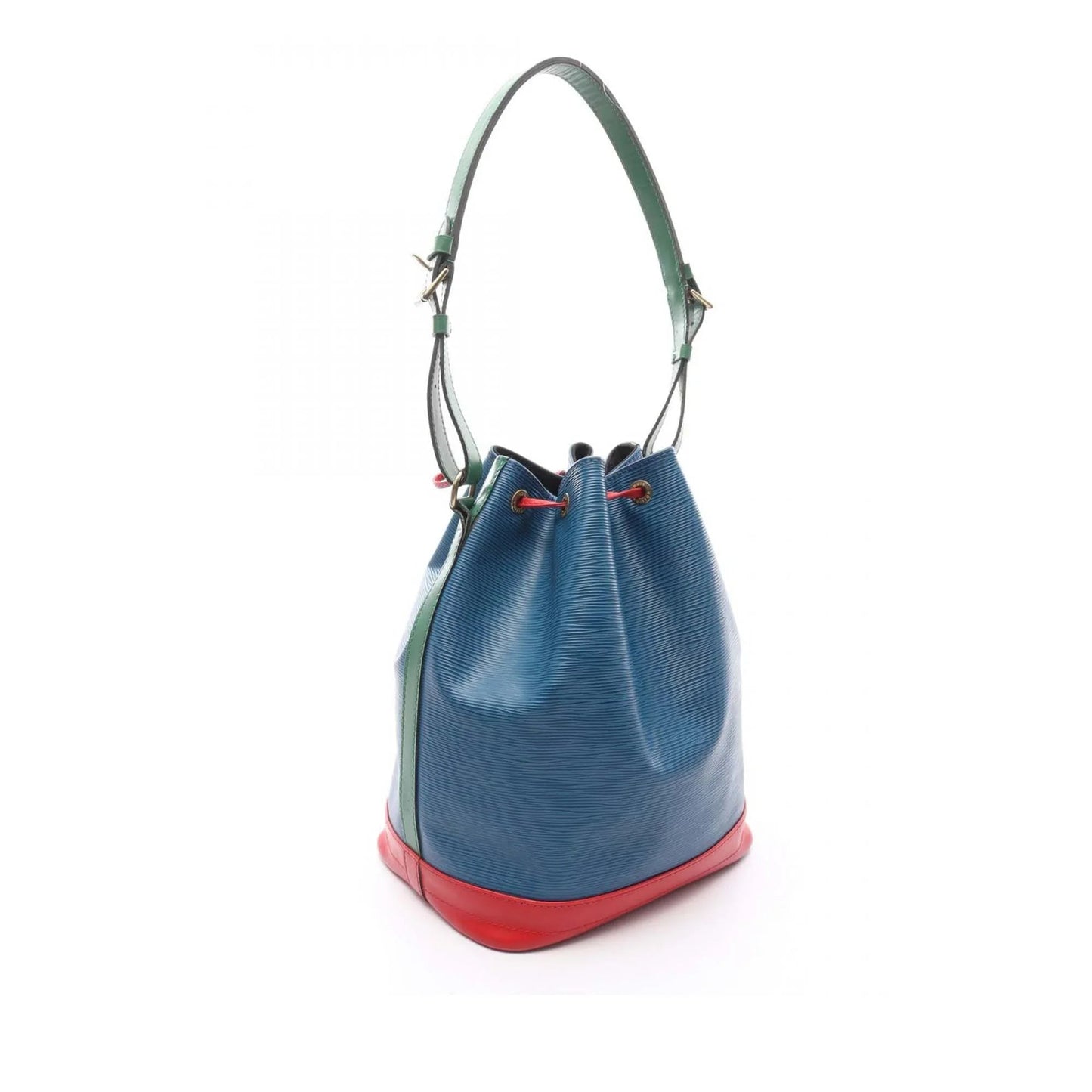 Blue Louis Vuitton Epi Noe Tricolor GM Bucket Bag