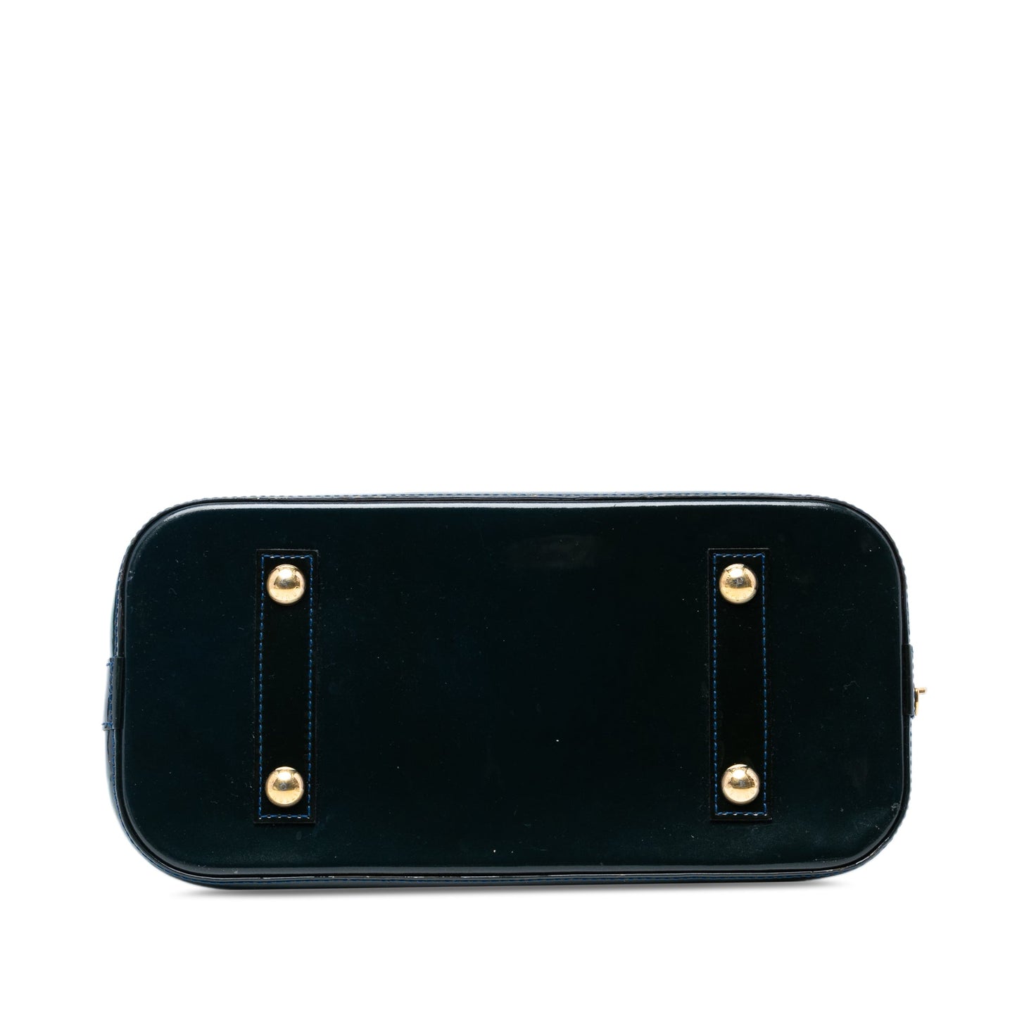 Blue Louis Vuitton Monogram Vernis Alma PM Handbag