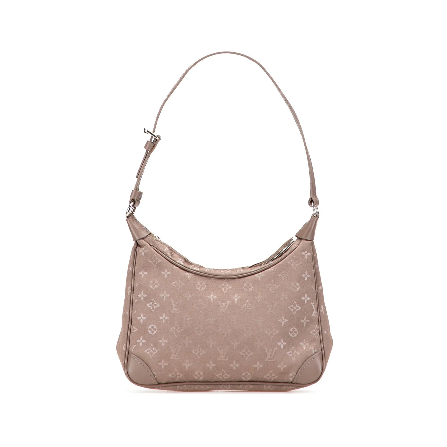 Brown Louis Vuitton Monogram Satin Mini Boulogne Shoulder Bag