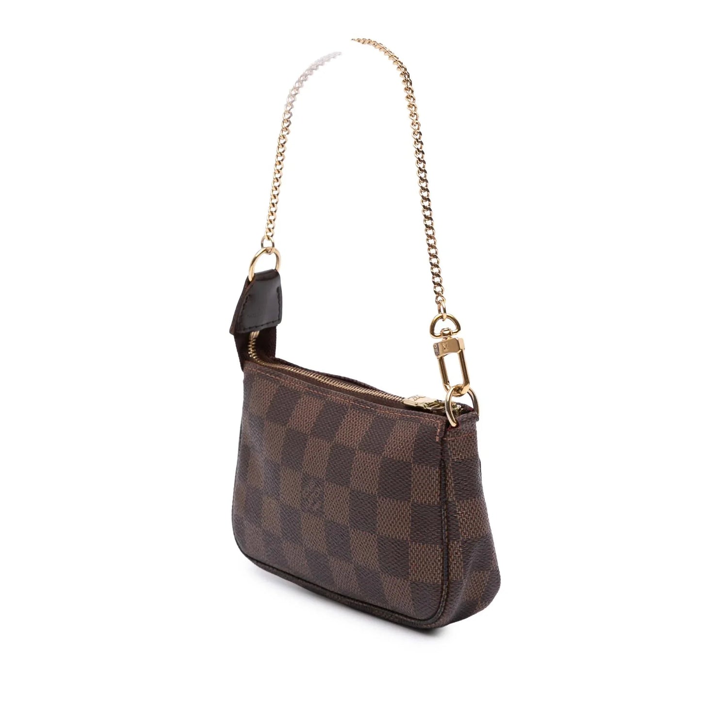 Brown Louis Vuitton Damier Ebene Mini Pochette Accessoires Handbag