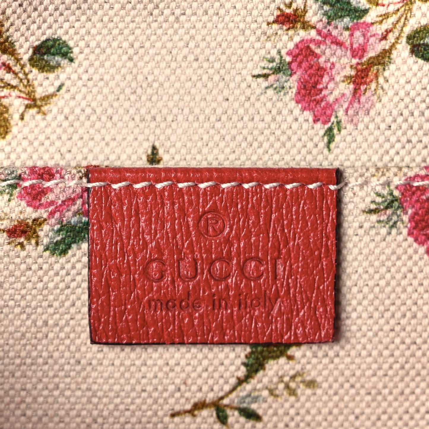 Gucci GG Supreme Monogram Web Neo   Shoulder Bag Beige Red