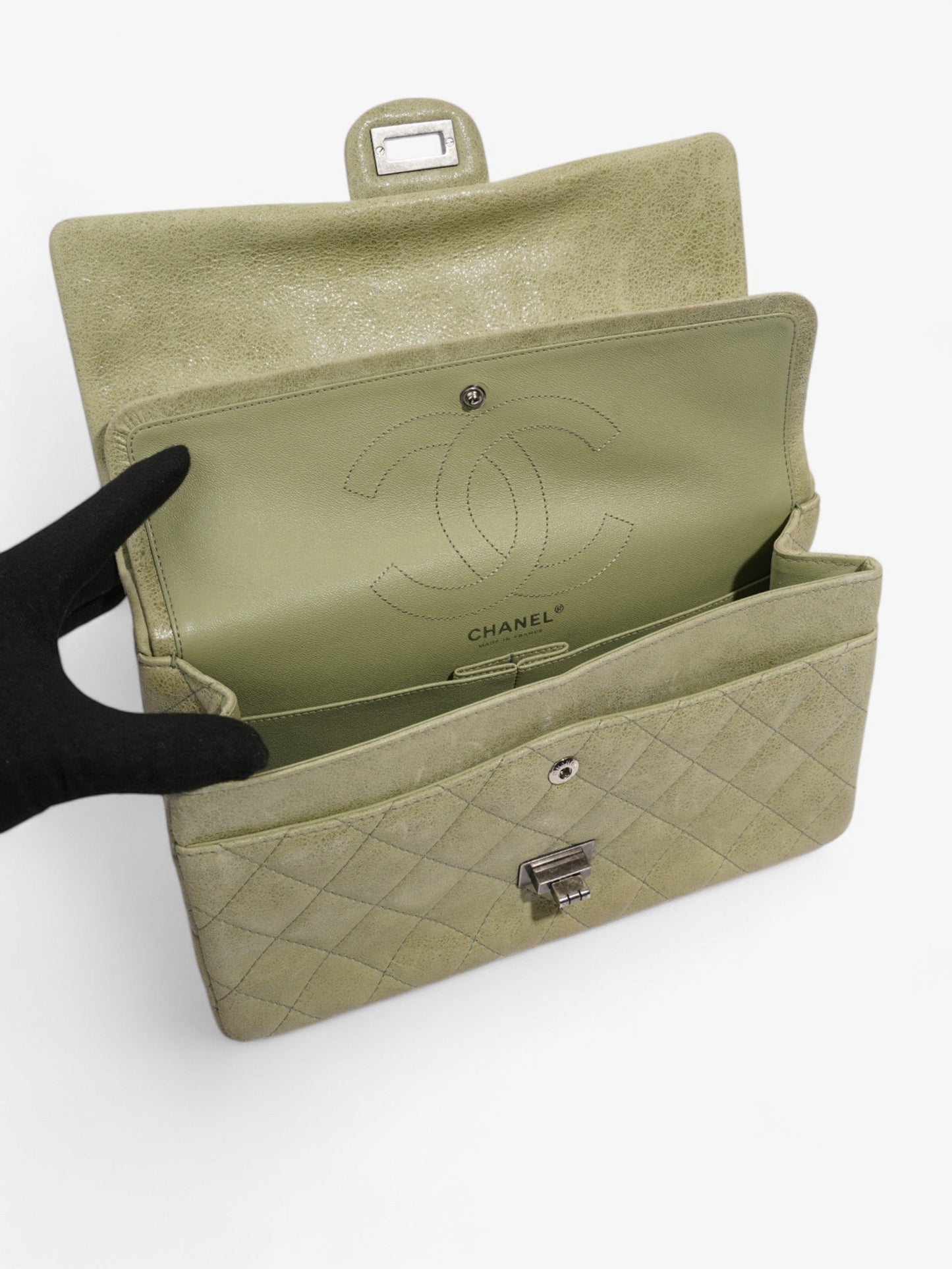 Chanel 2.55 Reissue Pistachio Green Nubuck