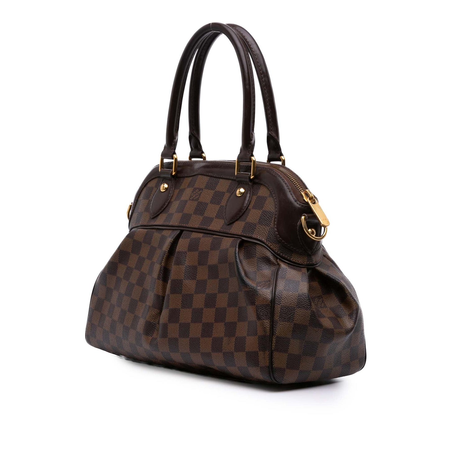 Brown Louis Vuitton Damier Ebene Trevi PM Satchel