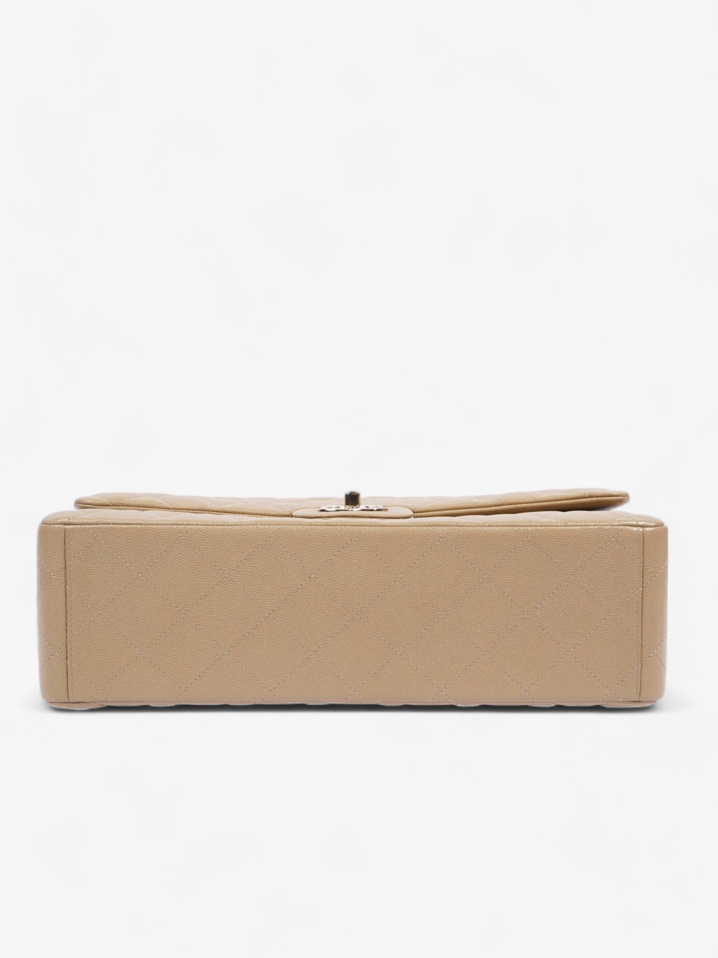 Chanel Classic Flap Mustard Caviar Leather Maxi