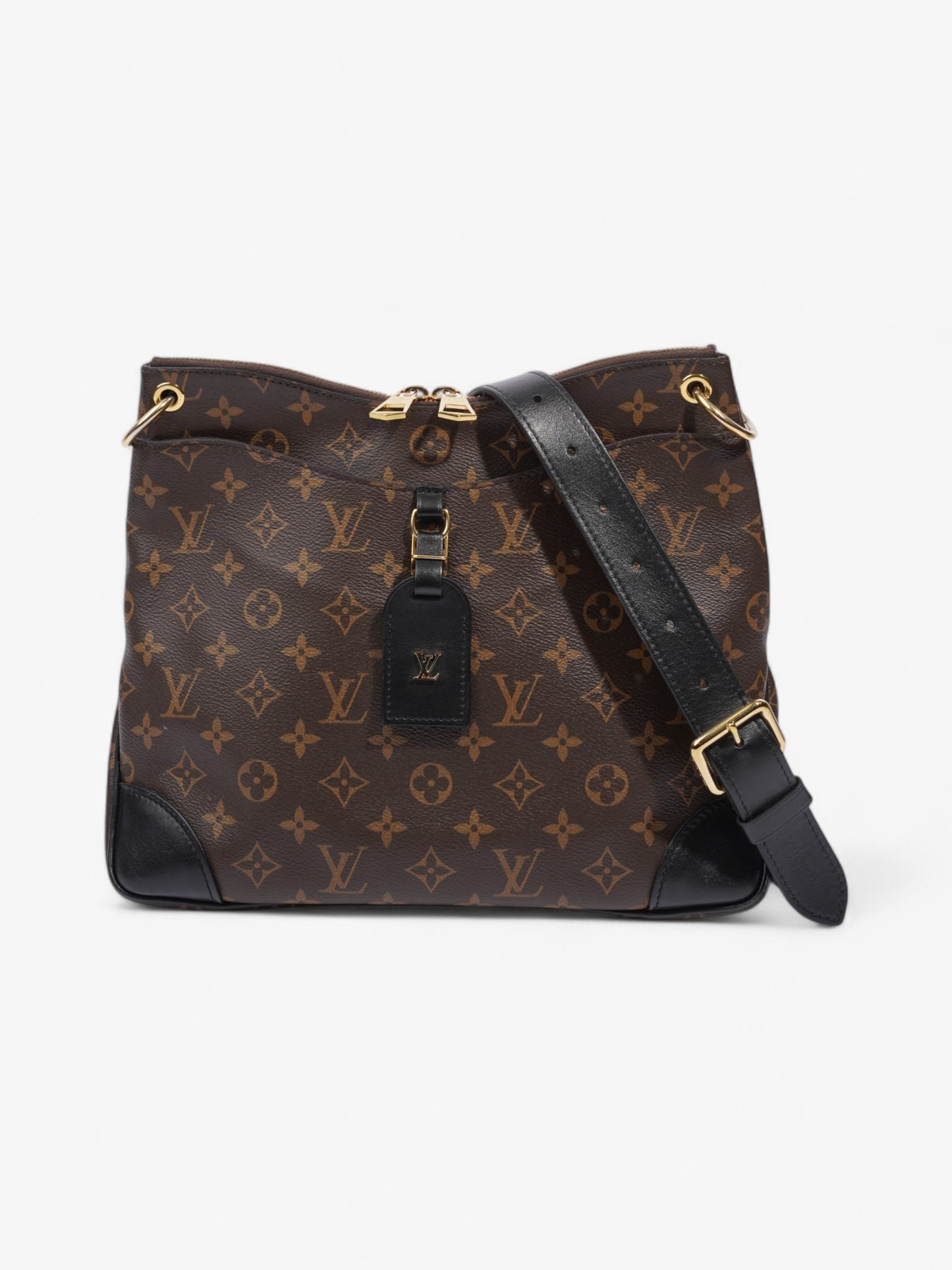 Louis Vuitton Odeon Monogram / Black Coated Canvas MM