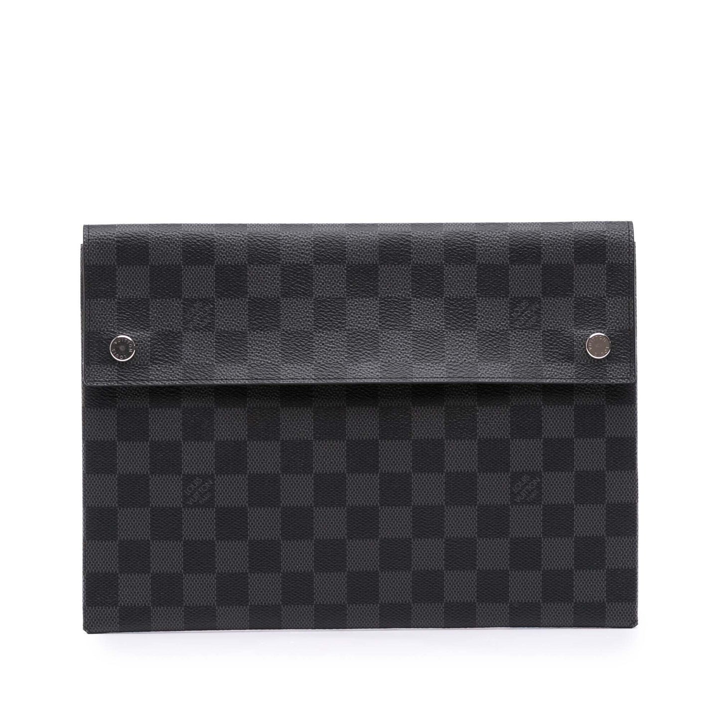 Black Louis Vuitton Damier Graphite Alpha Pochette GM Clutch Bag