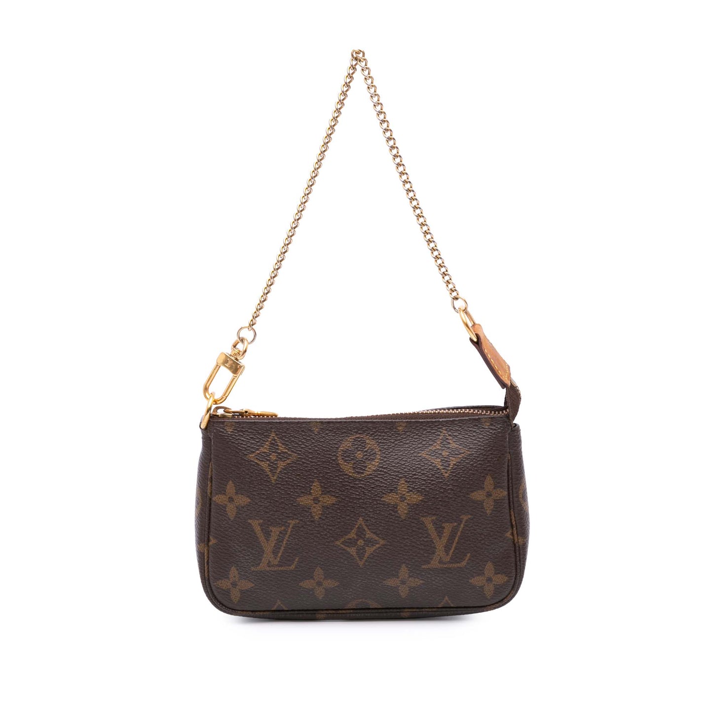 Brown Louis Vuitton Monogram Mini Pochette Accessoires Handbag