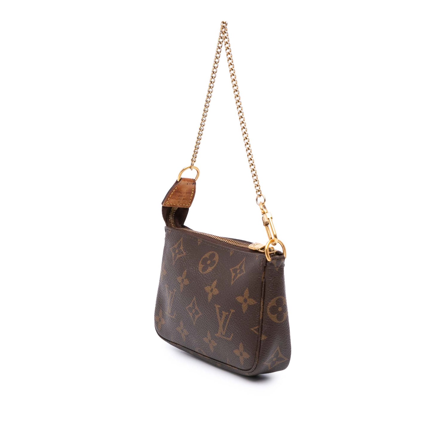 Brown Louis Vuitton Monogram Mini Pochette Accessoires Handbag