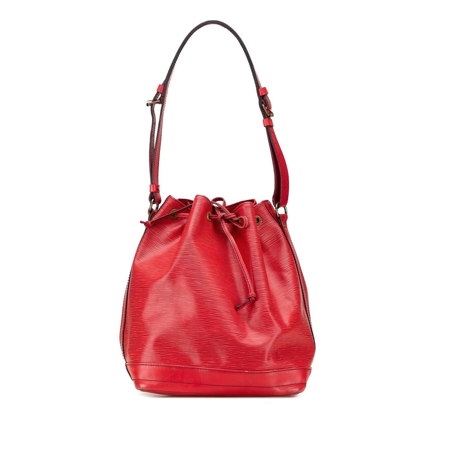 Red Louis Vuitton Epi Noe GM Bucket Bag