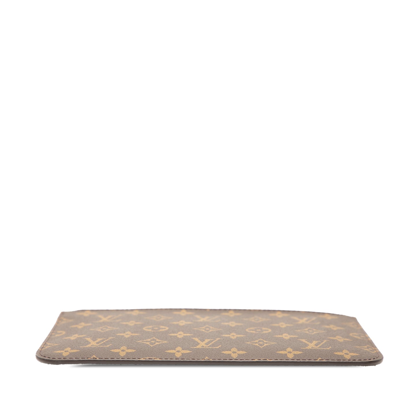 Brown Louis Vuitton Monogram Neverfull Pouch