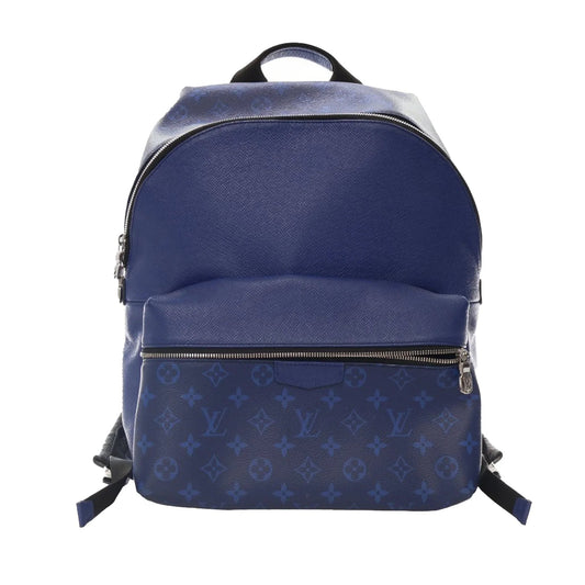 Blue Louis Vuitton Monogram Taigarama Discovery Backpack