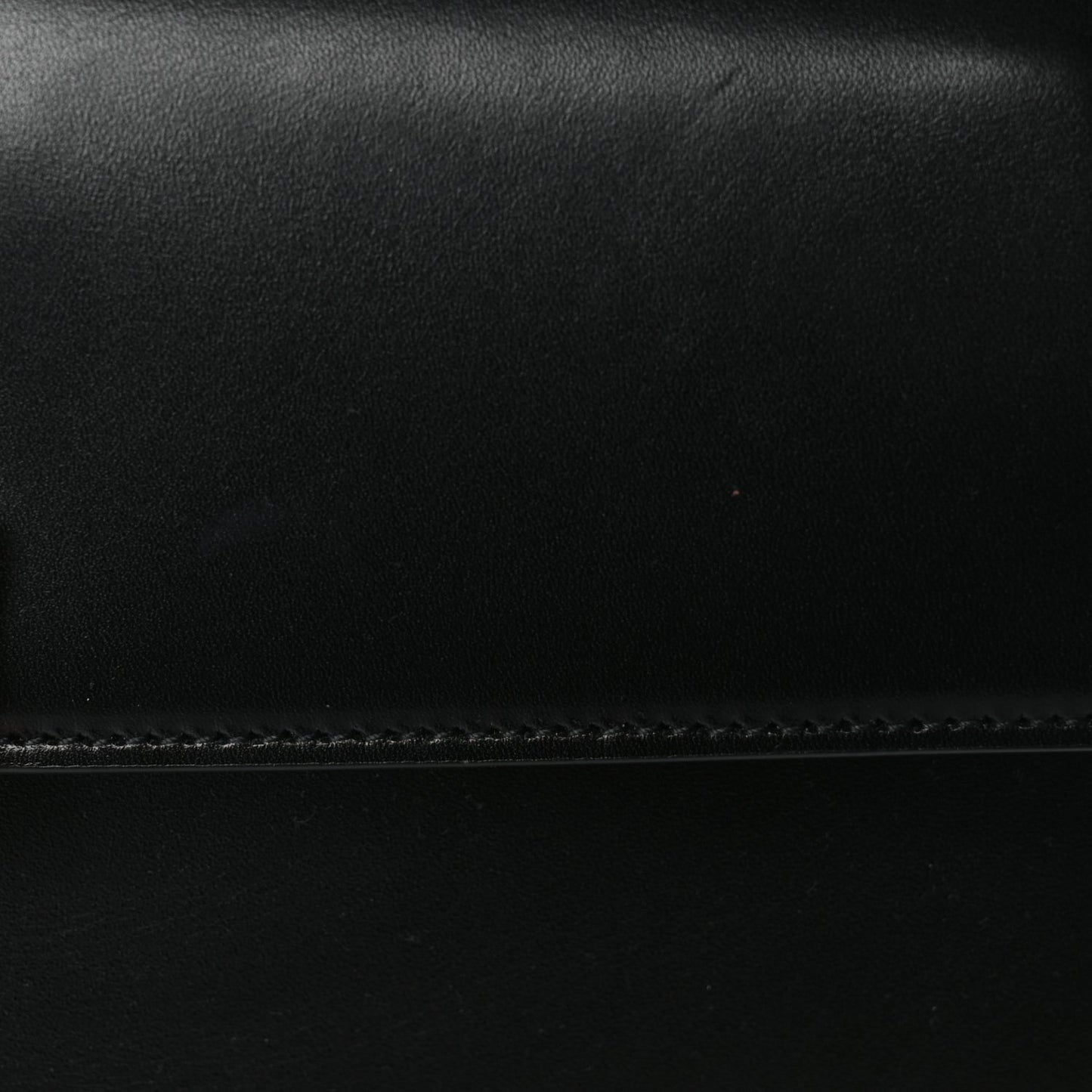 Saint Laurent Shiny Calfskin Le Fermoir Top Handle Bag Black