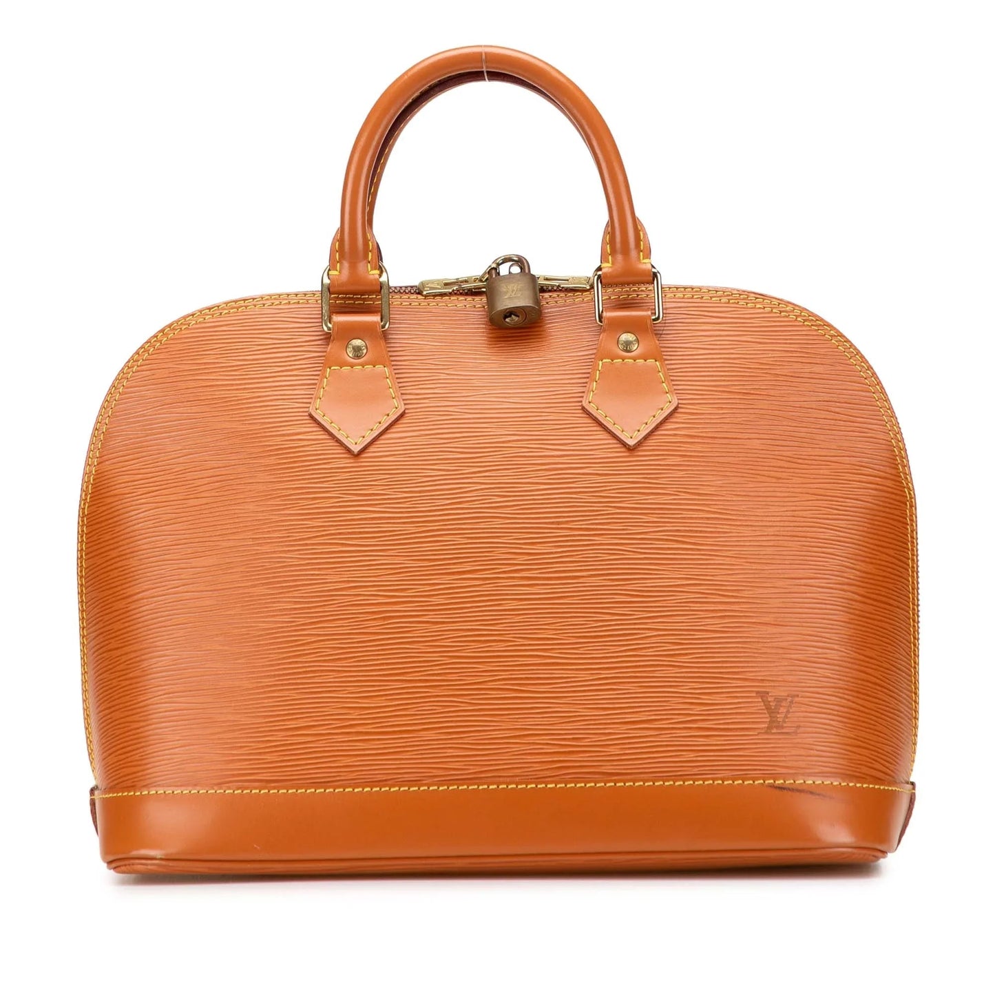 Brown Louis Vuitton Epi Alma PM Handbag