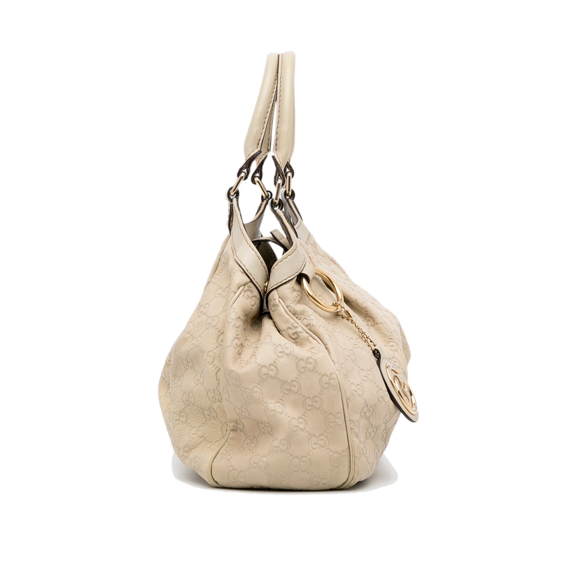 Gucci Guccissima Beige Leather Tote Style 1