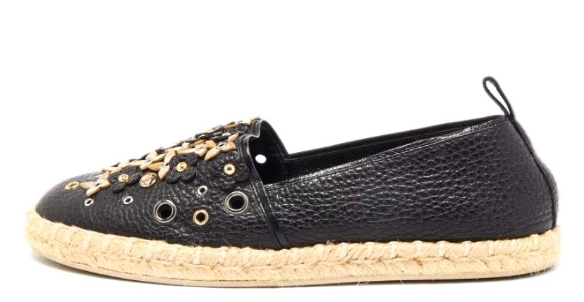 LOUIS VUITTON CALFSKIN LEATHER TROPICAL BLOOM ESPADRILLS
