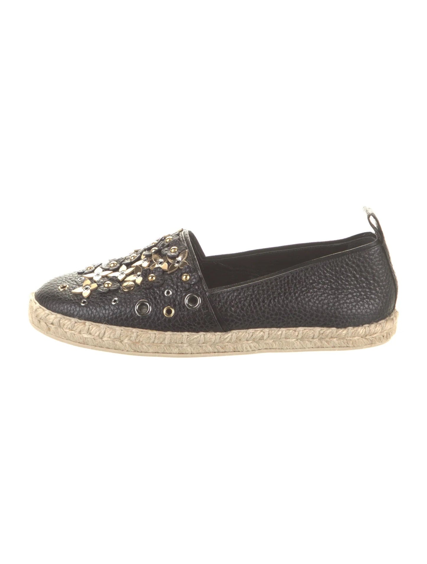 LOUIS VUITTON CALFSKIN LEATHER TROPICAL BLOOM ESPADRILLS