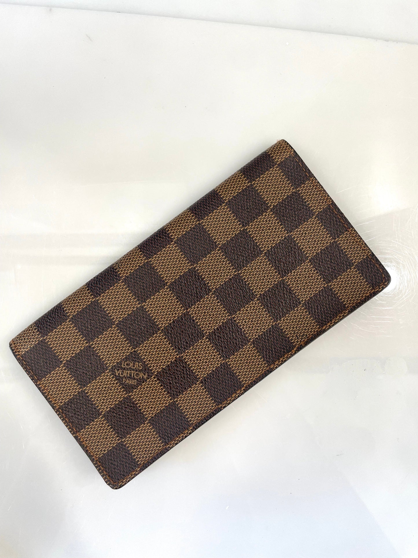 LOUIS VUITTON DAMIER EBENE BRAZZA WALLET