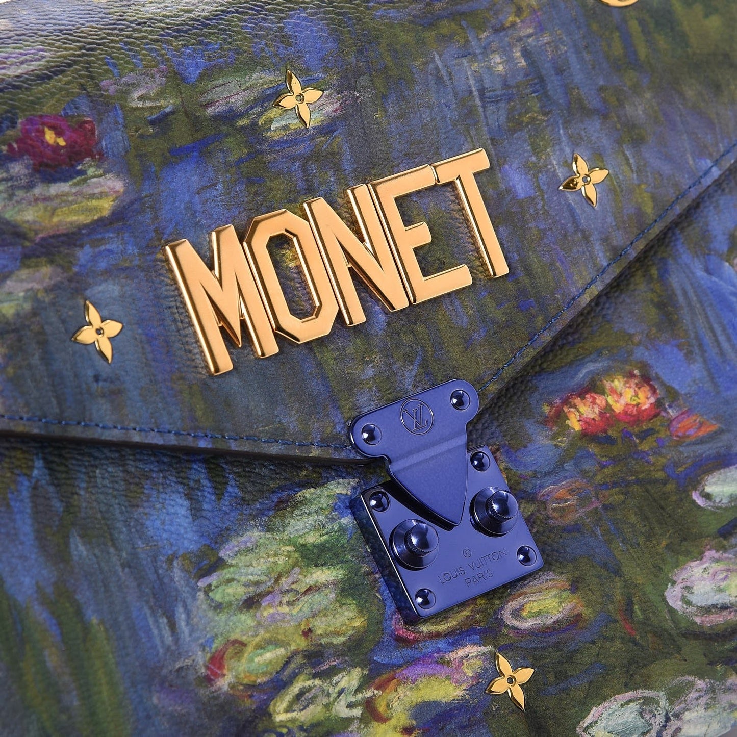 LOUIS VUITTON LIMITED EDITION MASTERS MONET PERIWINKLE POCHETTE MÃTIS