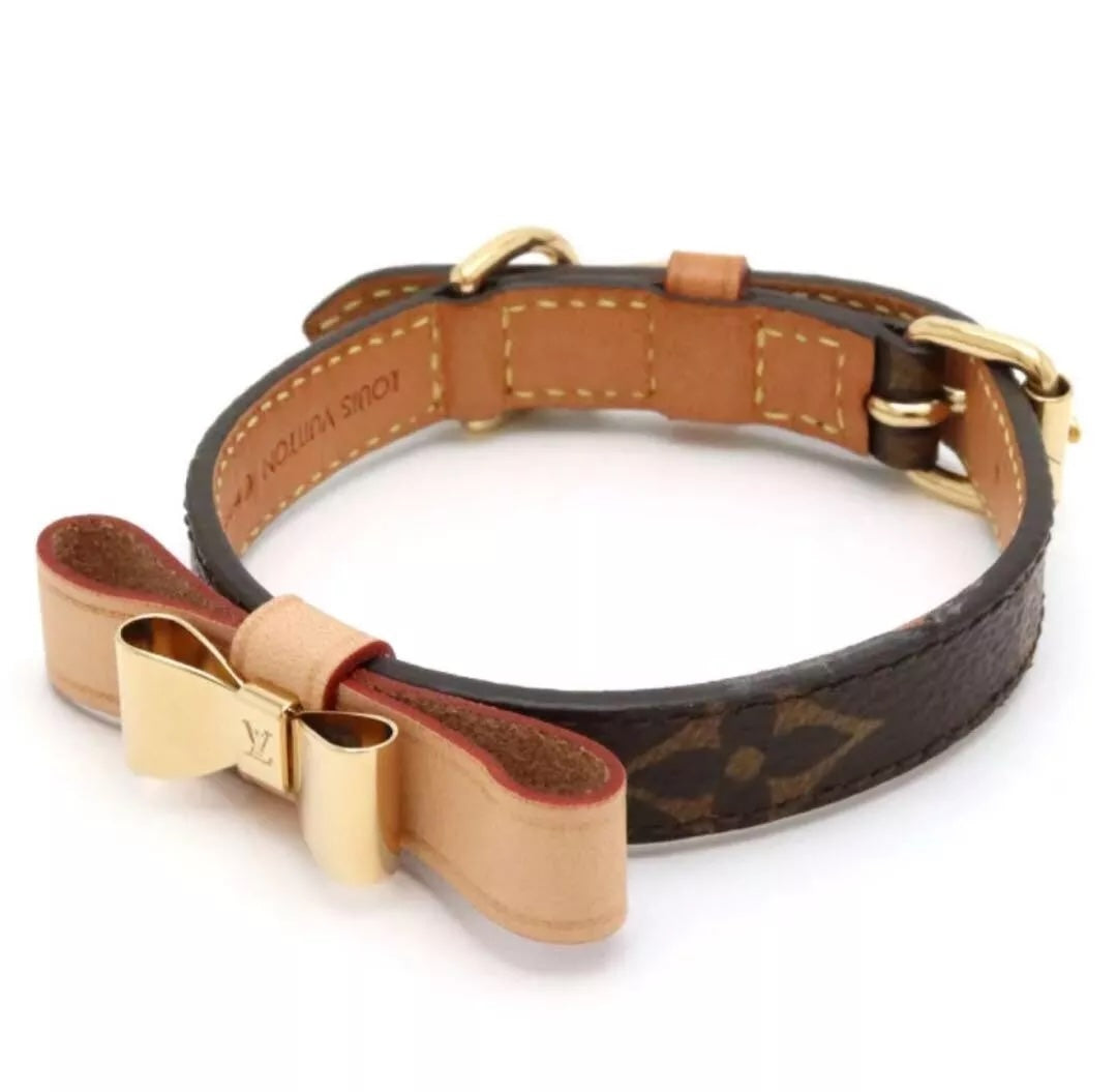 LOUIS VUITTON MONOGRAM BAXTER DOG COLLAR