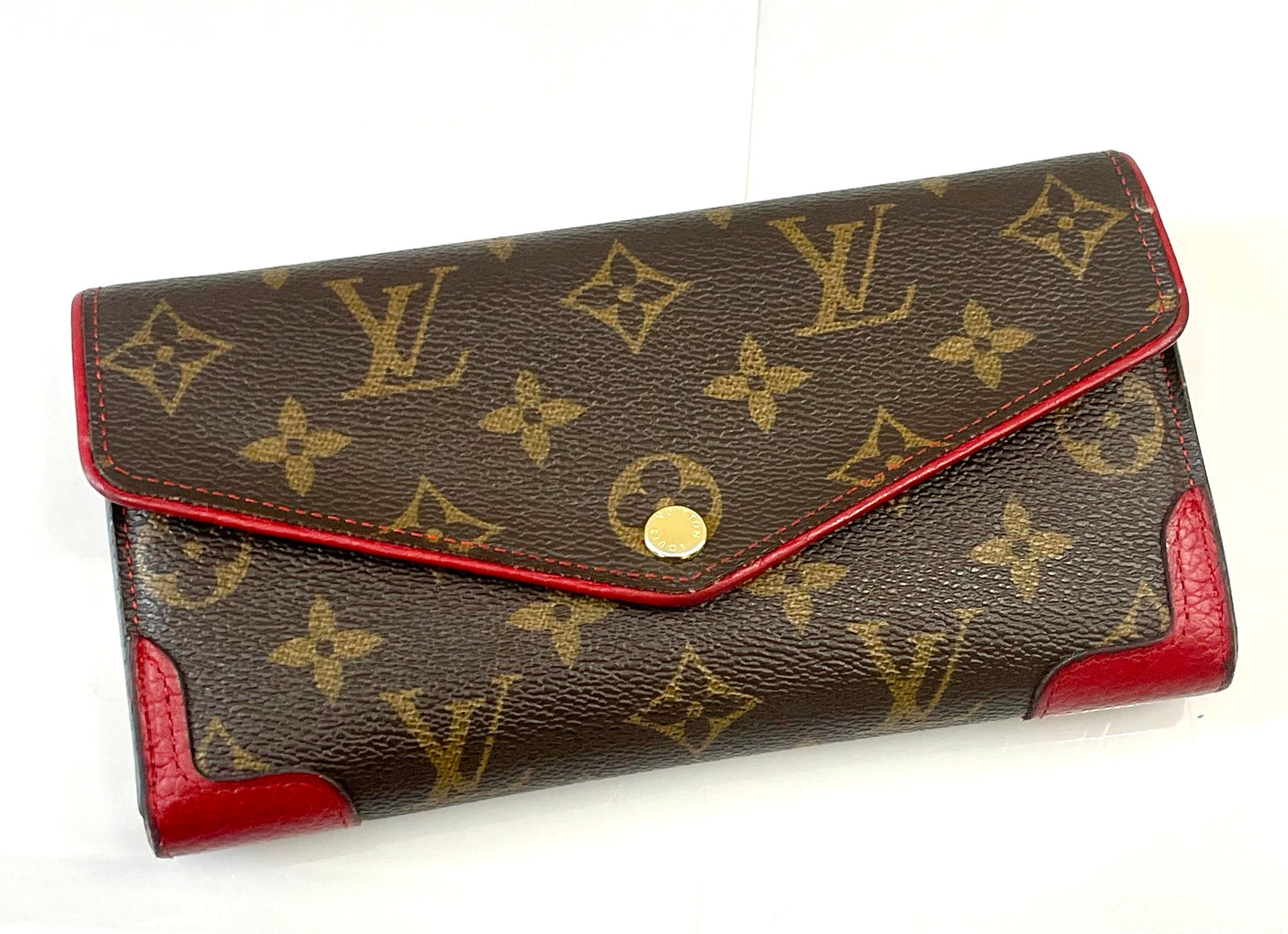LOUIS VUITTON MONOGRAM CERISE PORTEFEUILLE REITRO SARAH WALLET