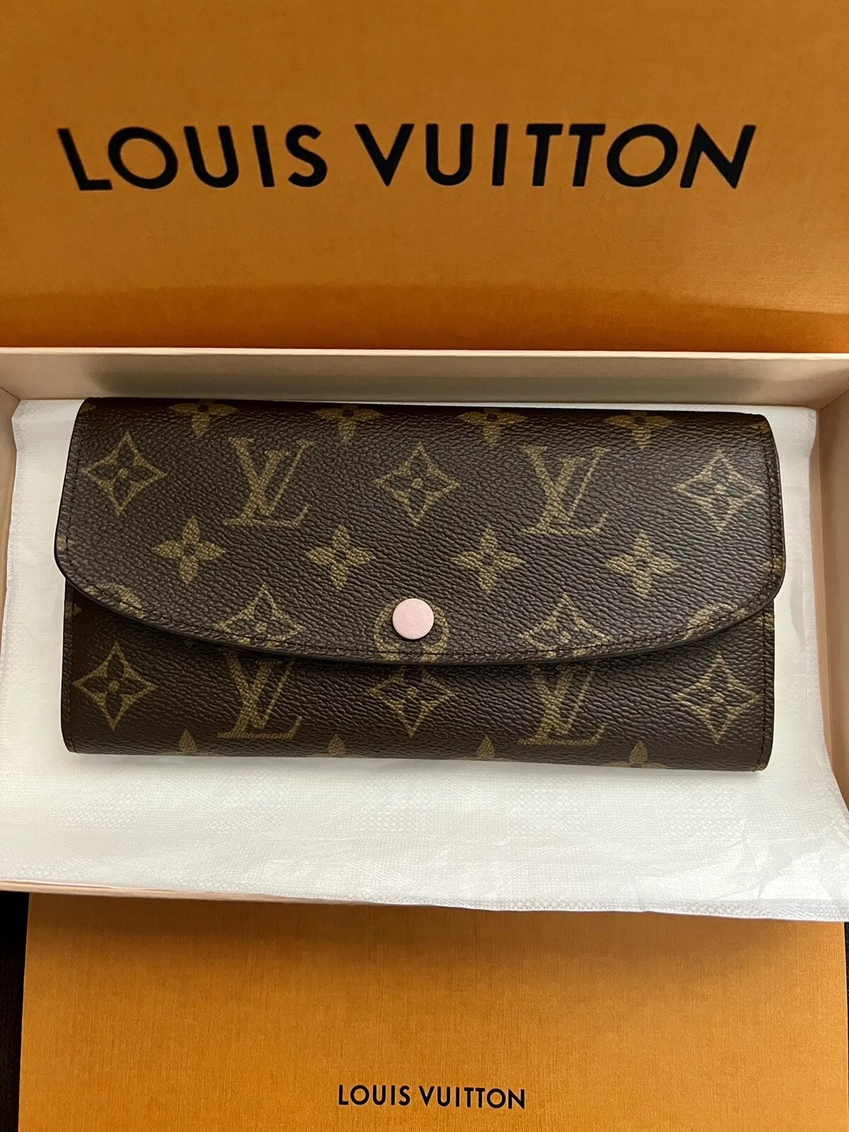LOUIS VUITTON MONOGRAM EMILIE WALLET ROSE BALLERINE