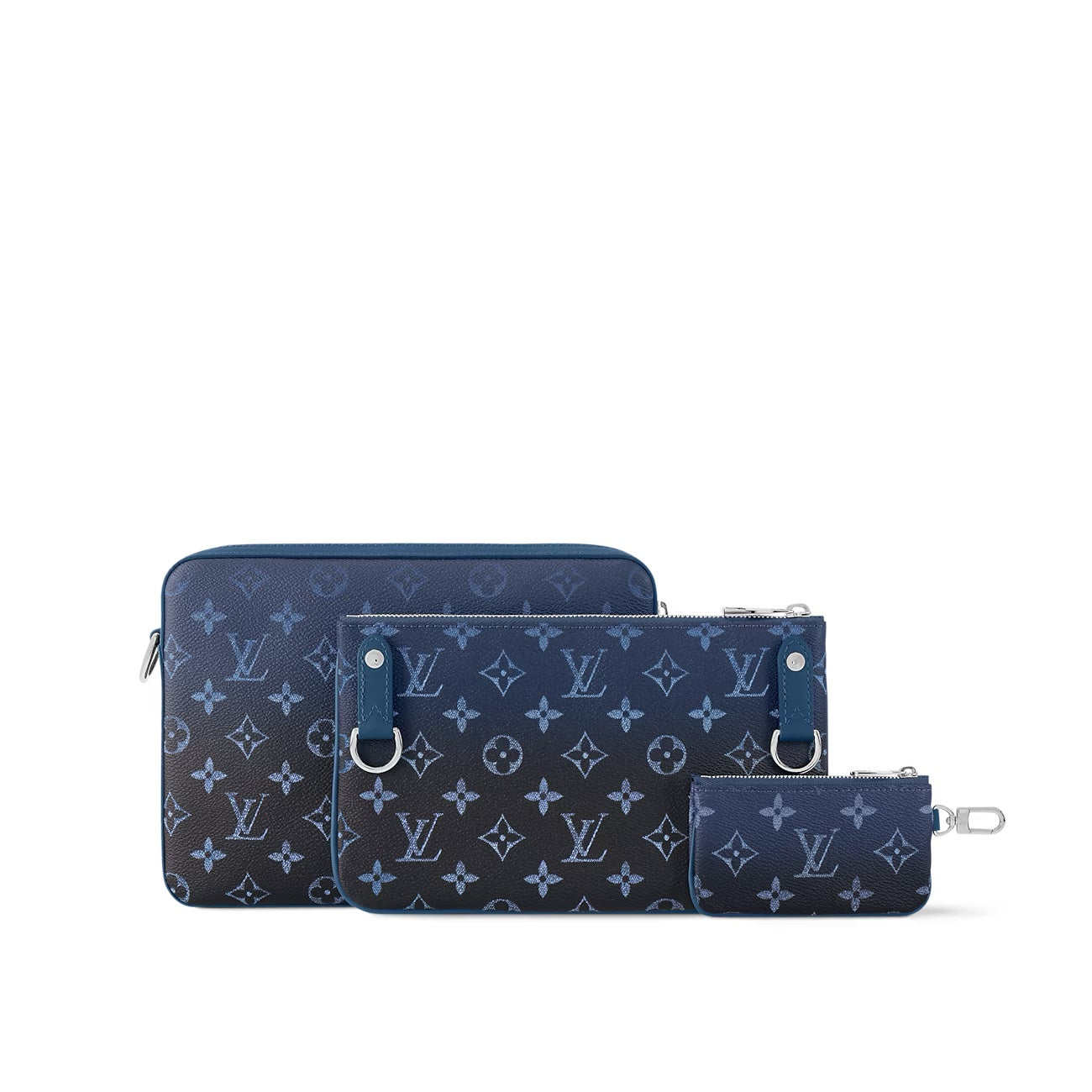 LOUIS VUITTON MONOGRAM INK WATERCOLOR TRIO MESSENGER BAG