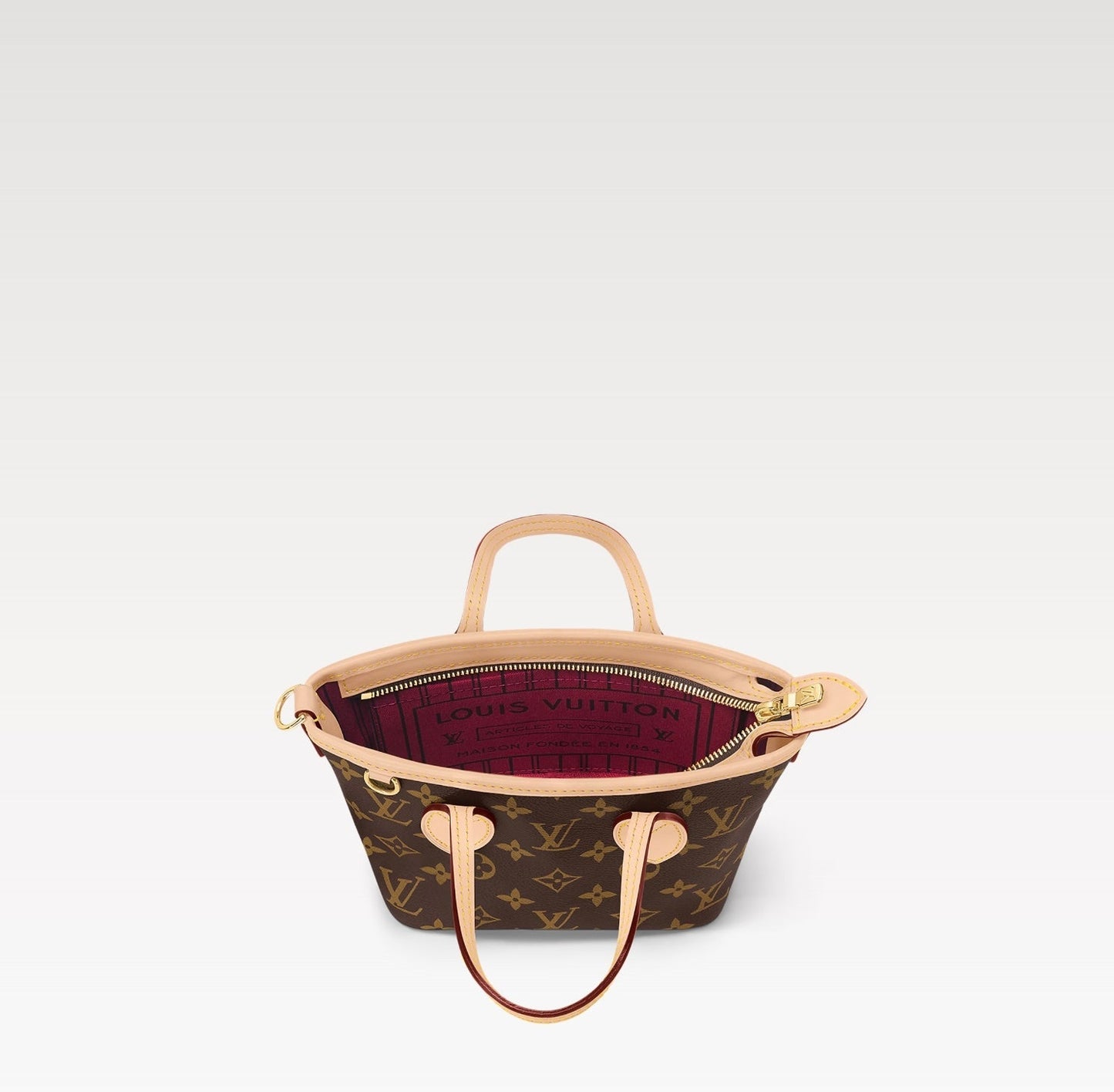 LOUIS VUITTON MONOGRAM NEVERFULL BB BAG PINK PEONY