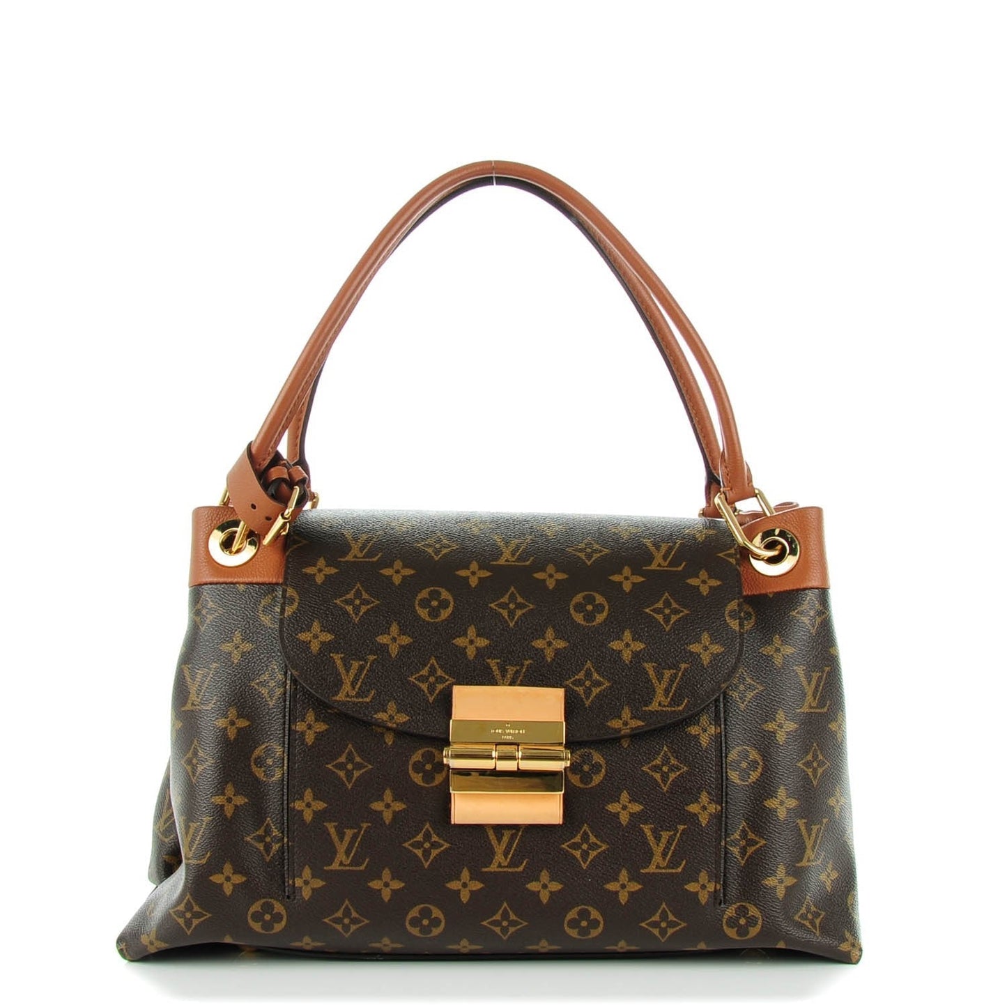 LOUIS VUITTON MONOGRAM OLYMPE CAMEL SHOULDER BAG