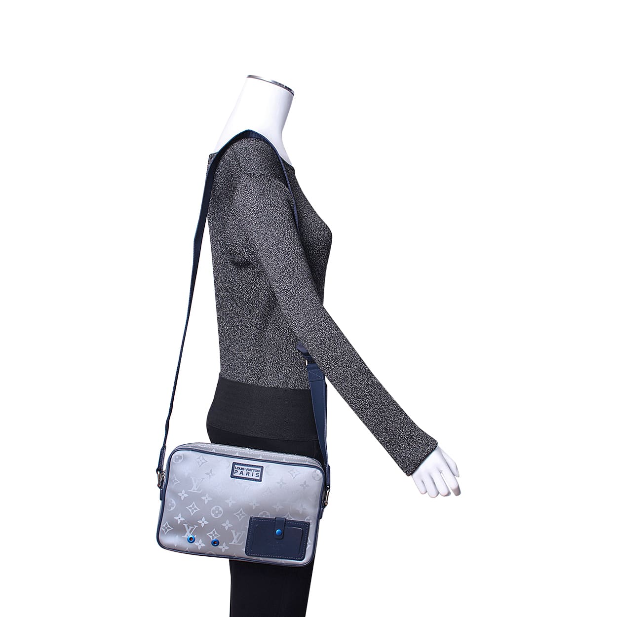 LOUIS VUITTON Monogram Satellite Alpha Messenger Handbag