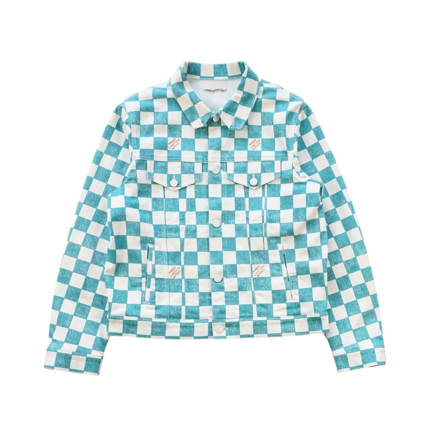Louis Vuitton 'Damier Denim Trucker' Jacket - Men's 52