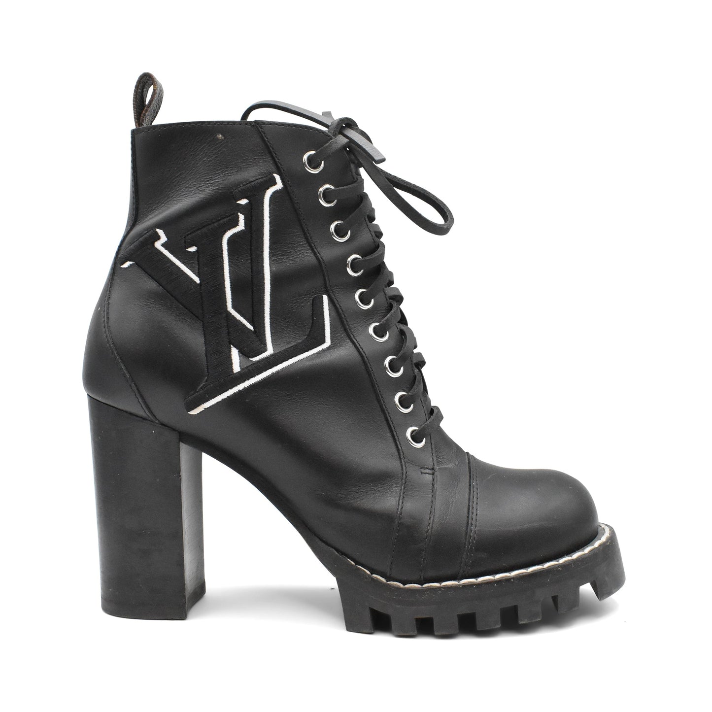 LOUIS VUITTON Black SIZE 39.5 Boots