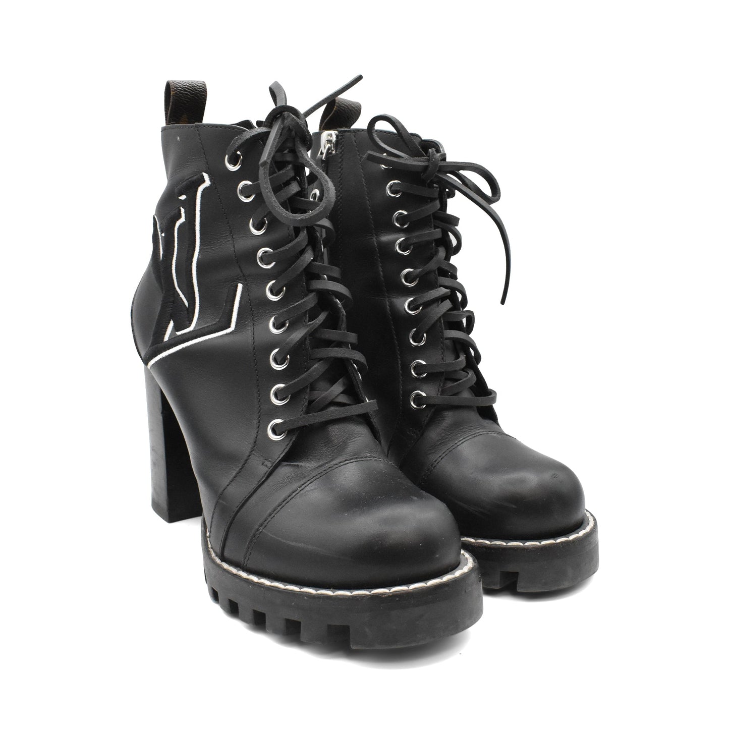 LOUIS VUITTON Black SIZE 39.5 Boots