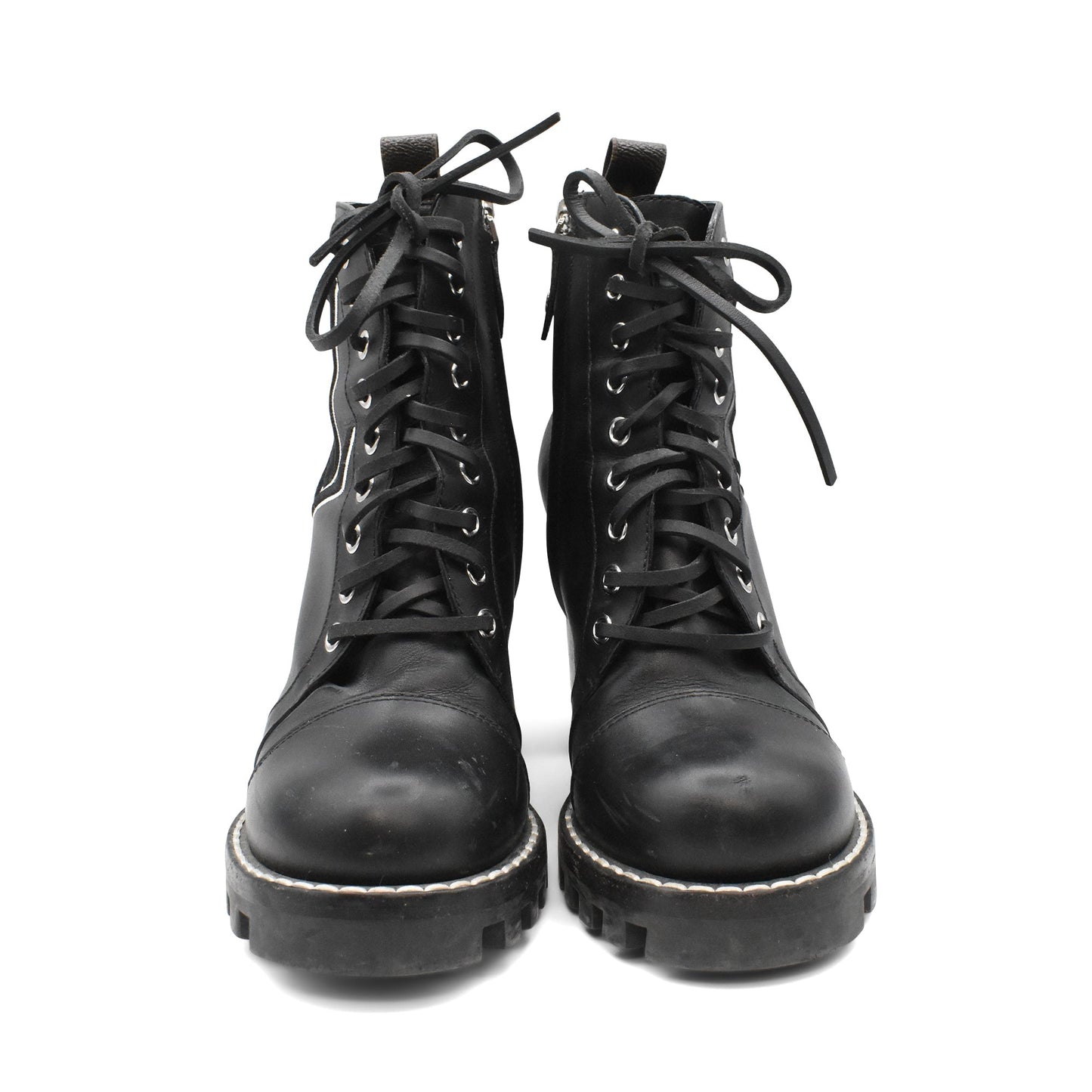 LOUIS VUITTON Black SIZE 39.5 Boots