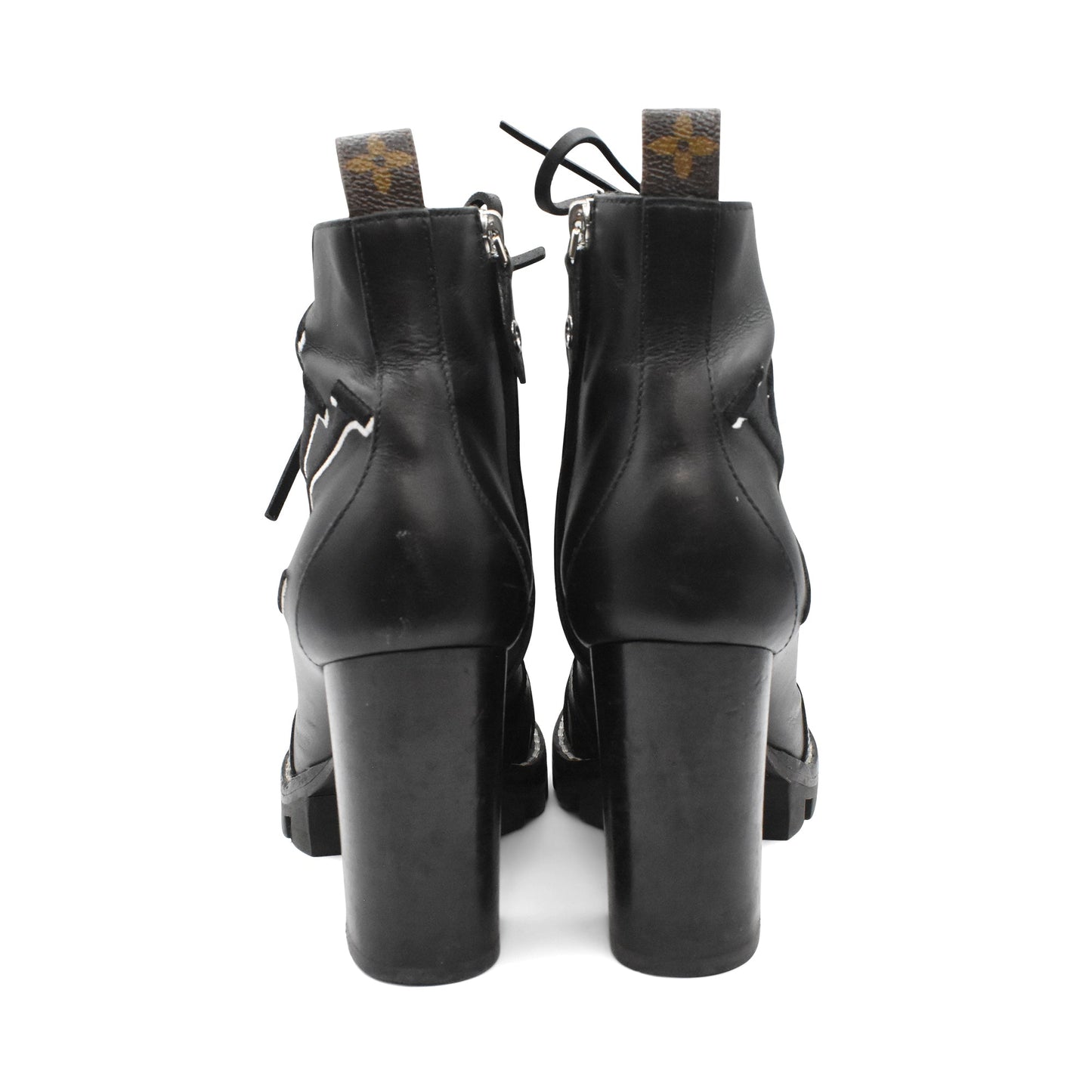LOUIS VUITTON Black SIZE 39.5 Boots