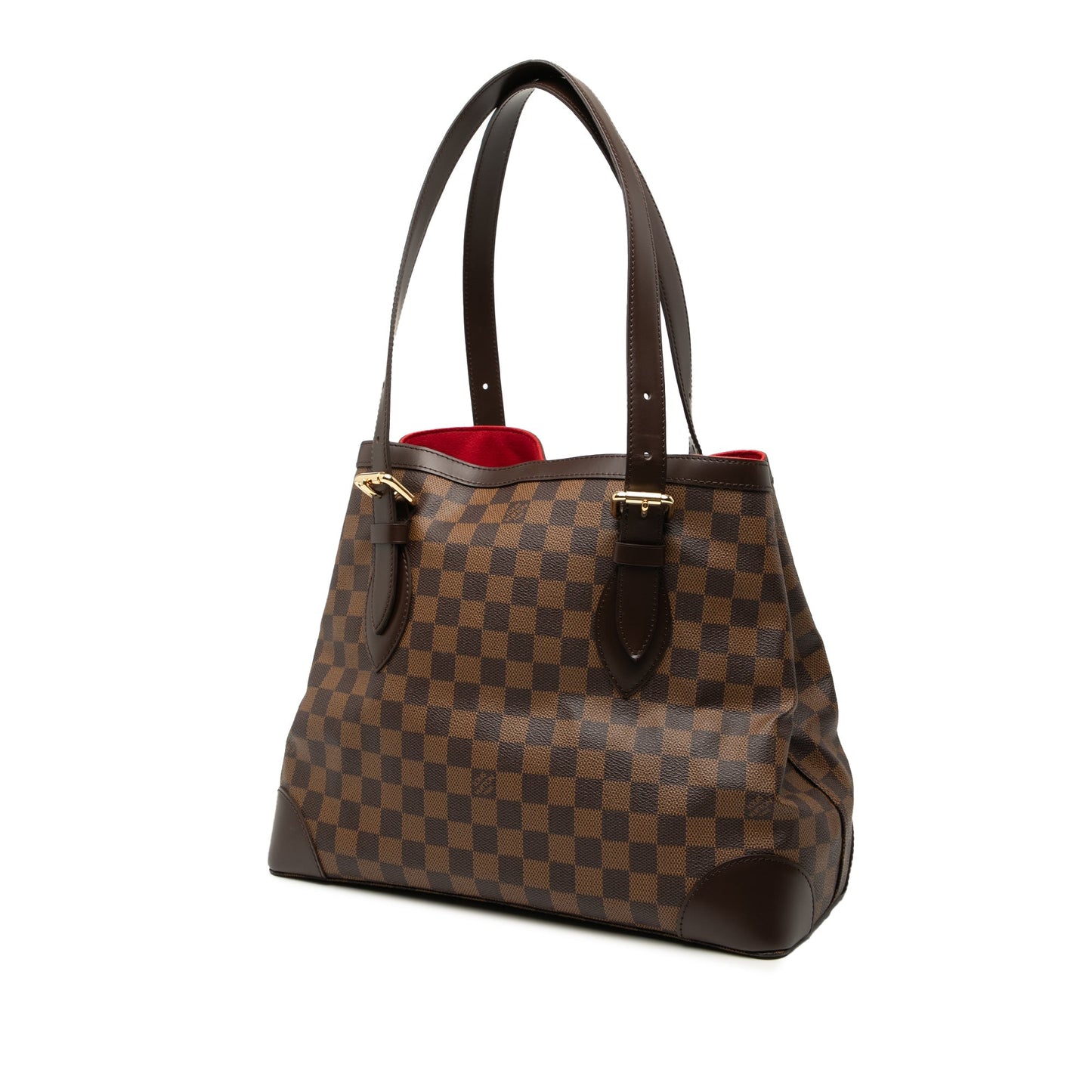 Brown Louis Vuitton Damier Ebene Hampstead MM Tote Bag