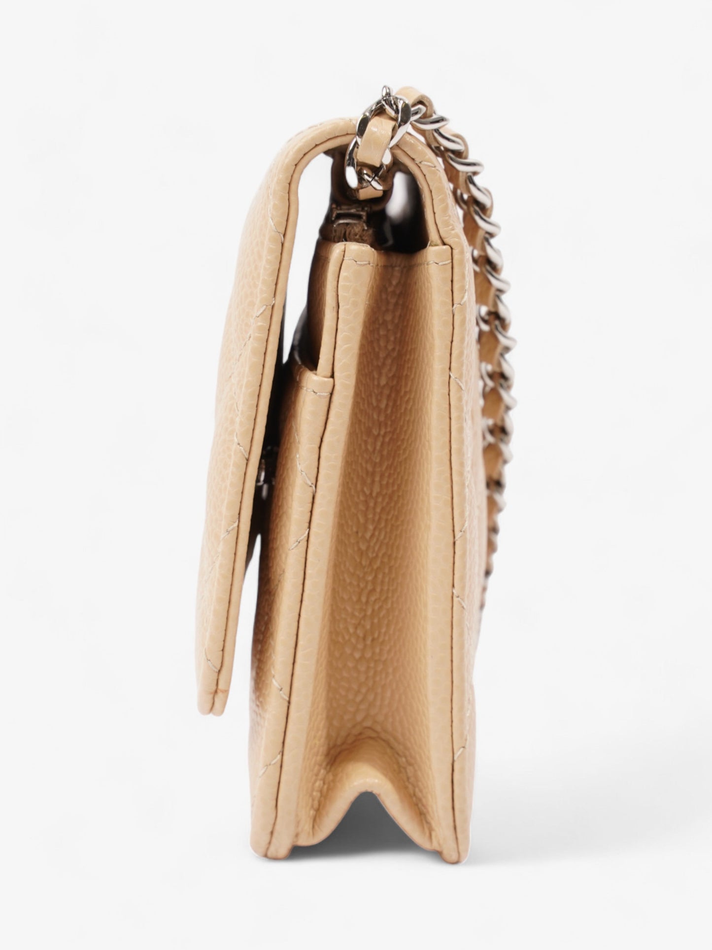 Chanel Wallet on Chain Beige Caviar Leather