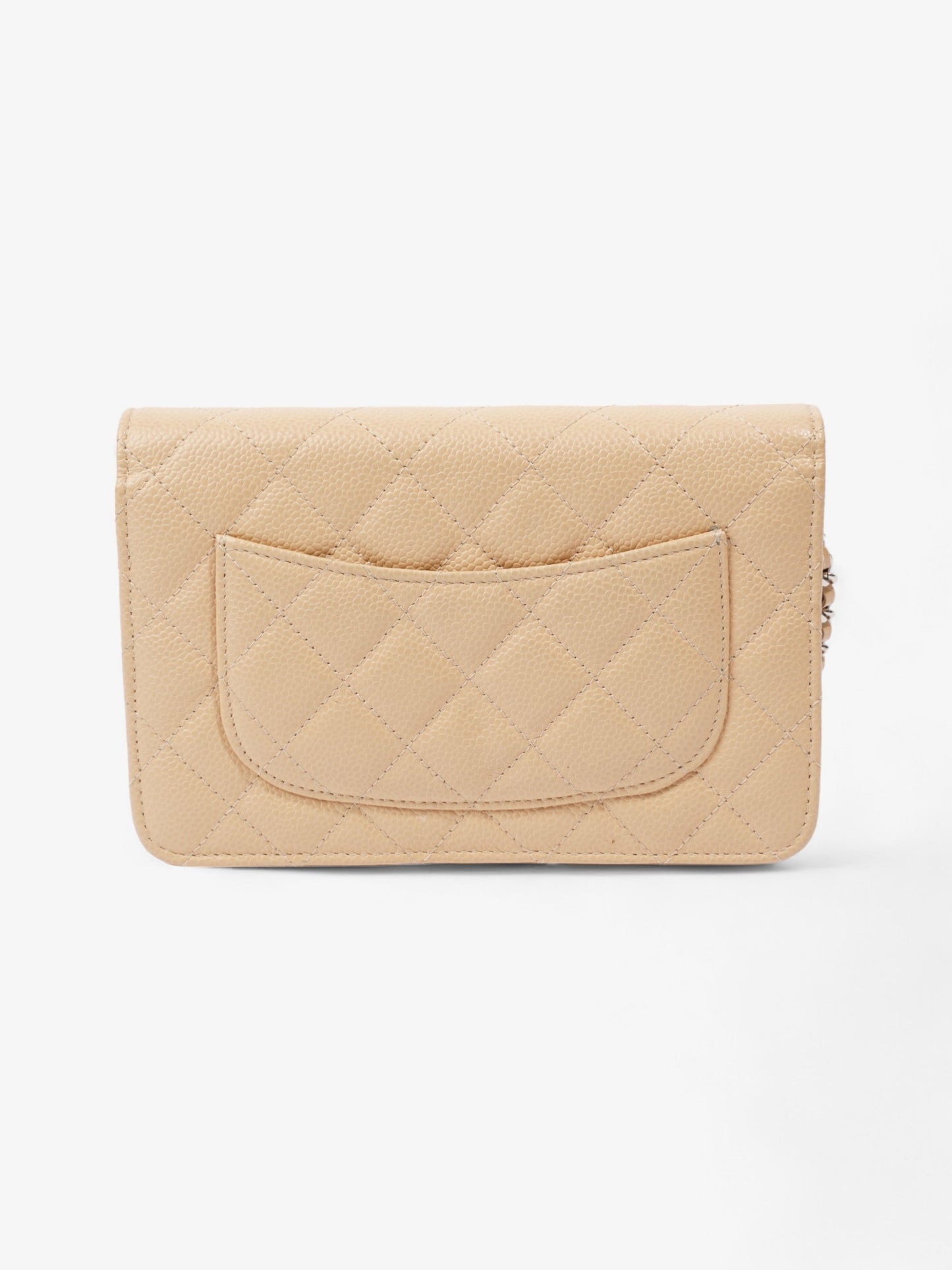 Chanel Wallet on Chain Beige Caviar Leather