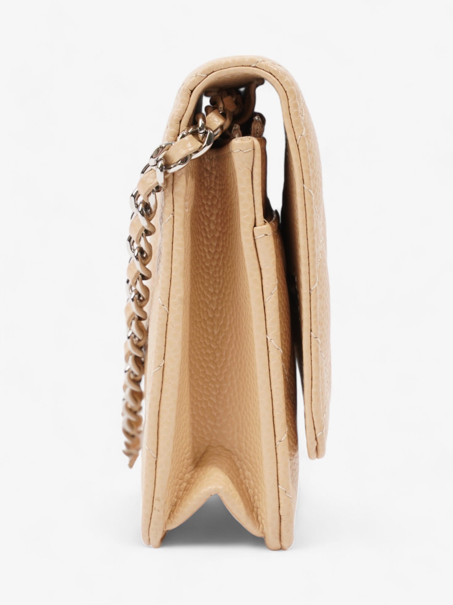 Chanel Wallet on Chain Beige Caviar Leather