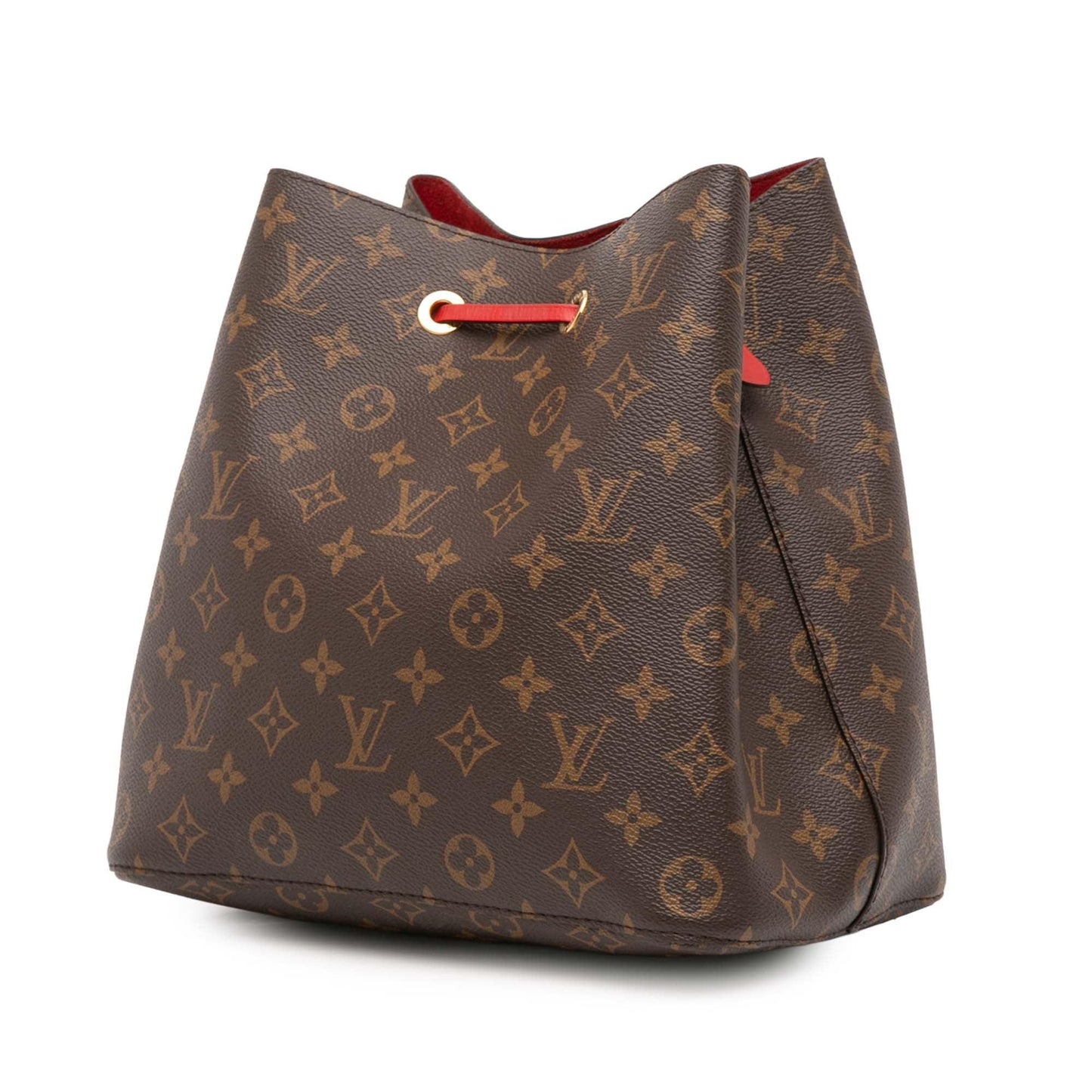 Brown Louis Vuitton Monogram Neonoe MM Bucket Bag
