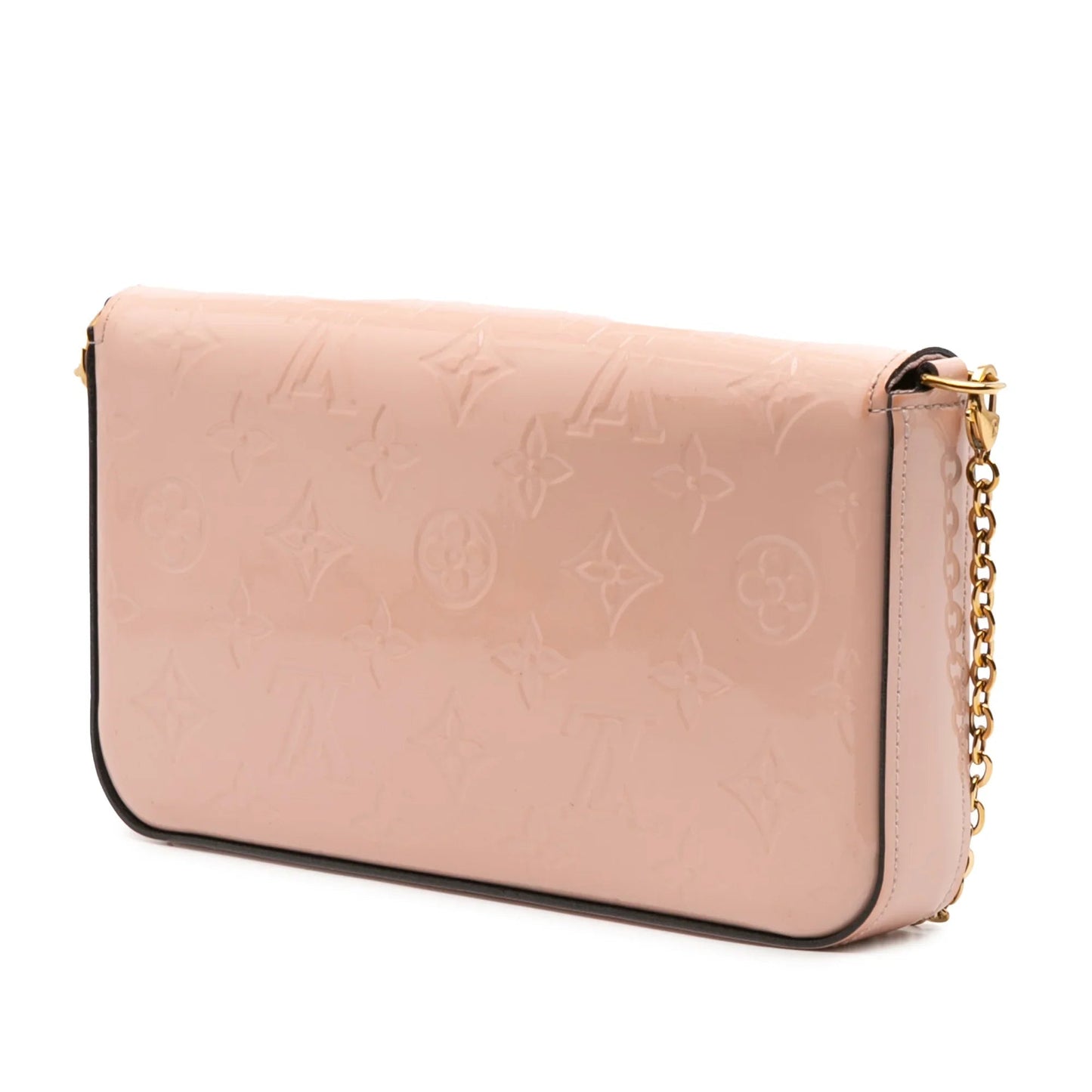 Pink Louis Vuitton Monogram Vernis Pochette Felicie Crossbody Bag