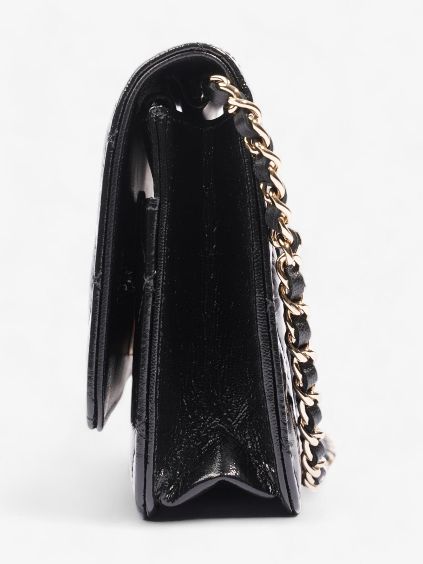 Chanel O Mini Bag Black Lambskin Leather