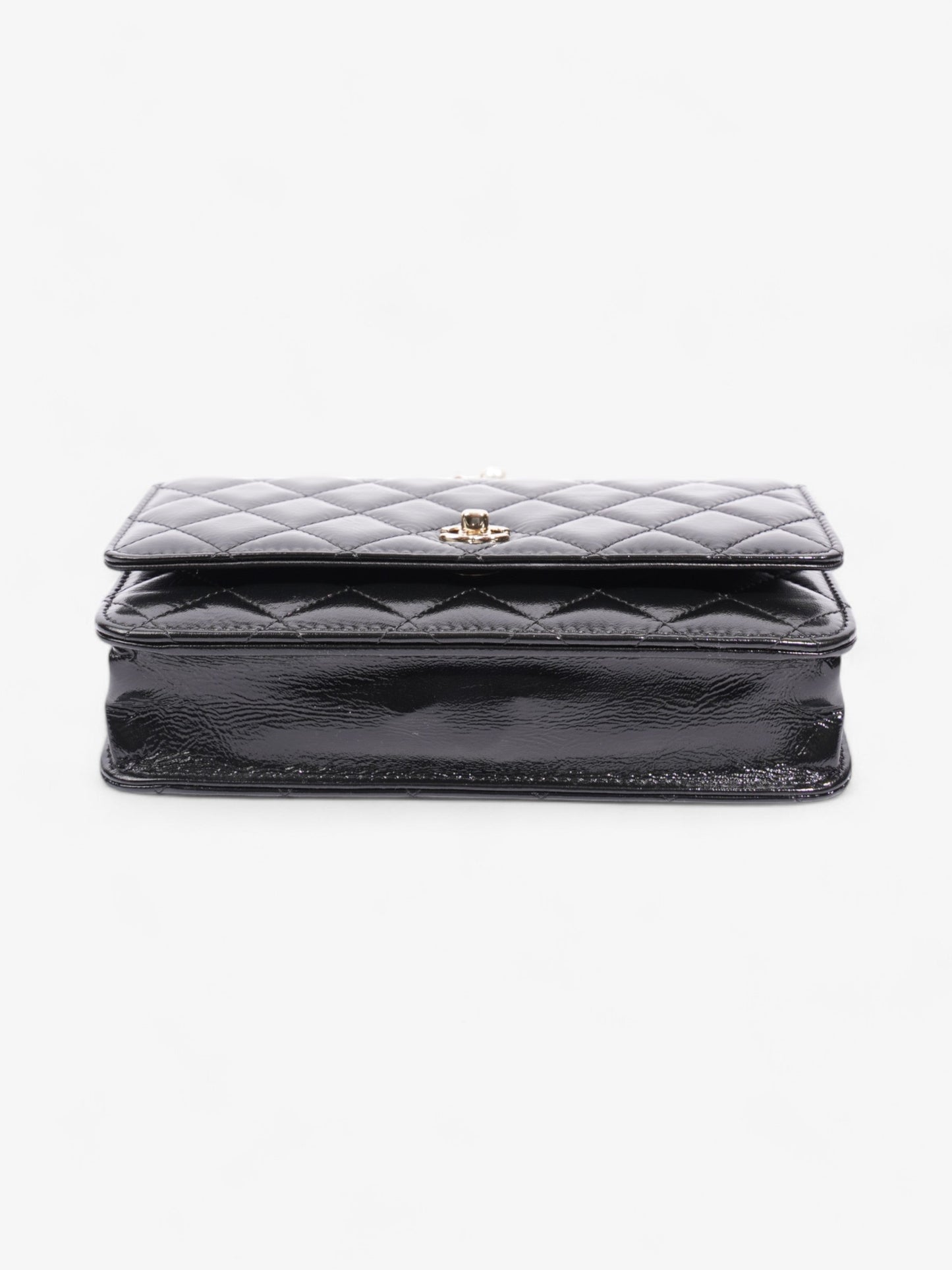 Chanel O Mini Bag Black Lambskin Leather