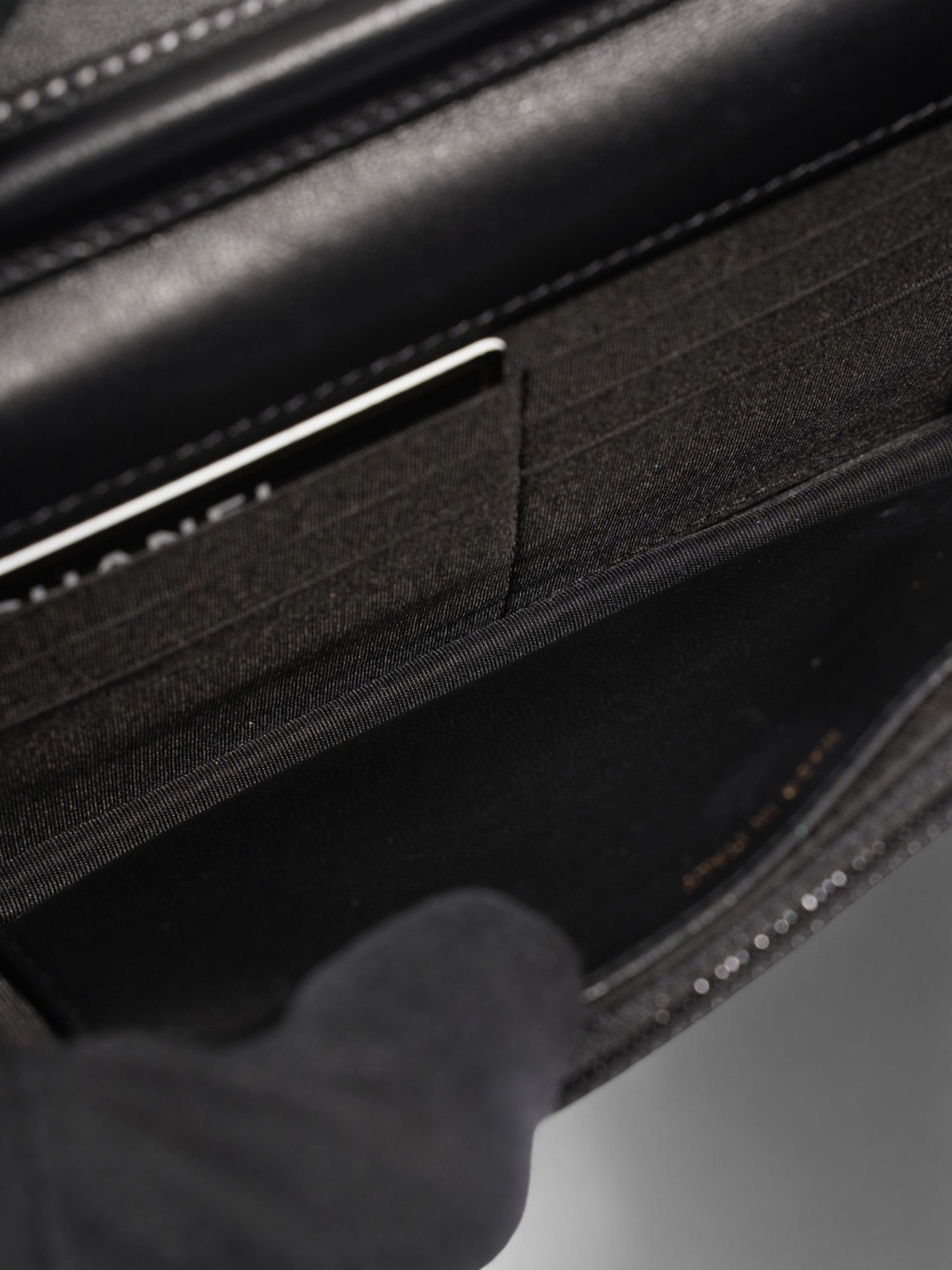 Chanel O Mini Bag Black Lambskin Leather