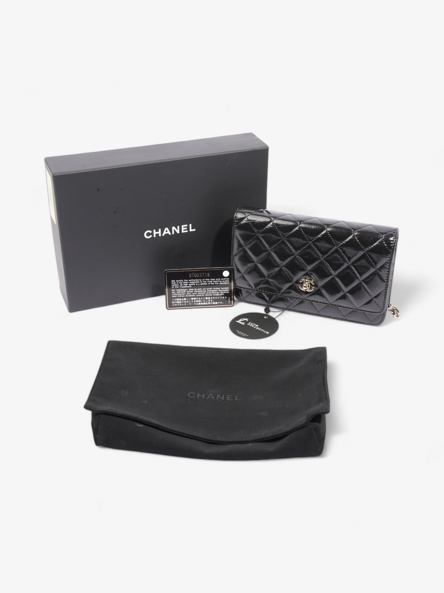 Chanel O Mini Bag Black Lambskin Leather