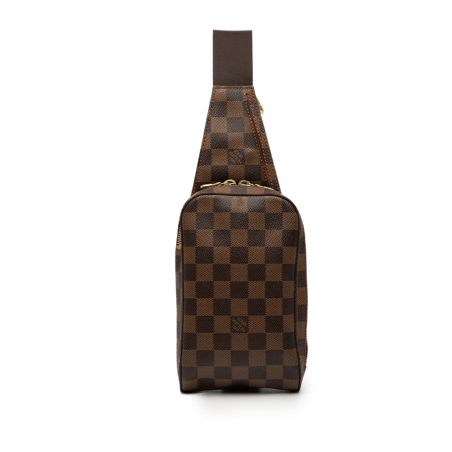 Brown Louis Vuitton Damier Ebene Geronimos Crossbody Bag