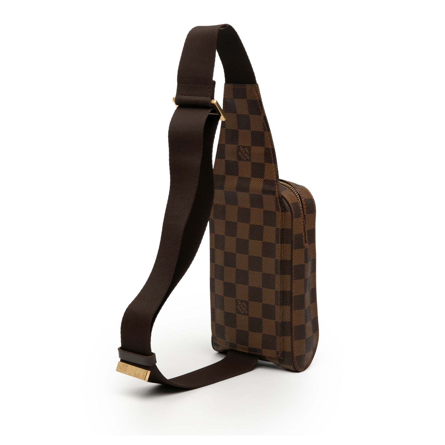Brown Louis Vuitton Damier Ebene Geronimos Crossbody Bag
