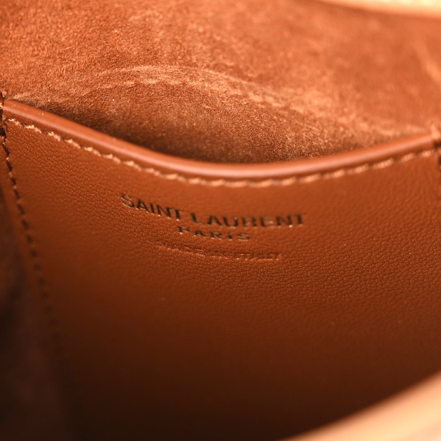 Saint Laurent Smooth Calfskin Le 5 A 7 Vertical Hobo Brown Gold