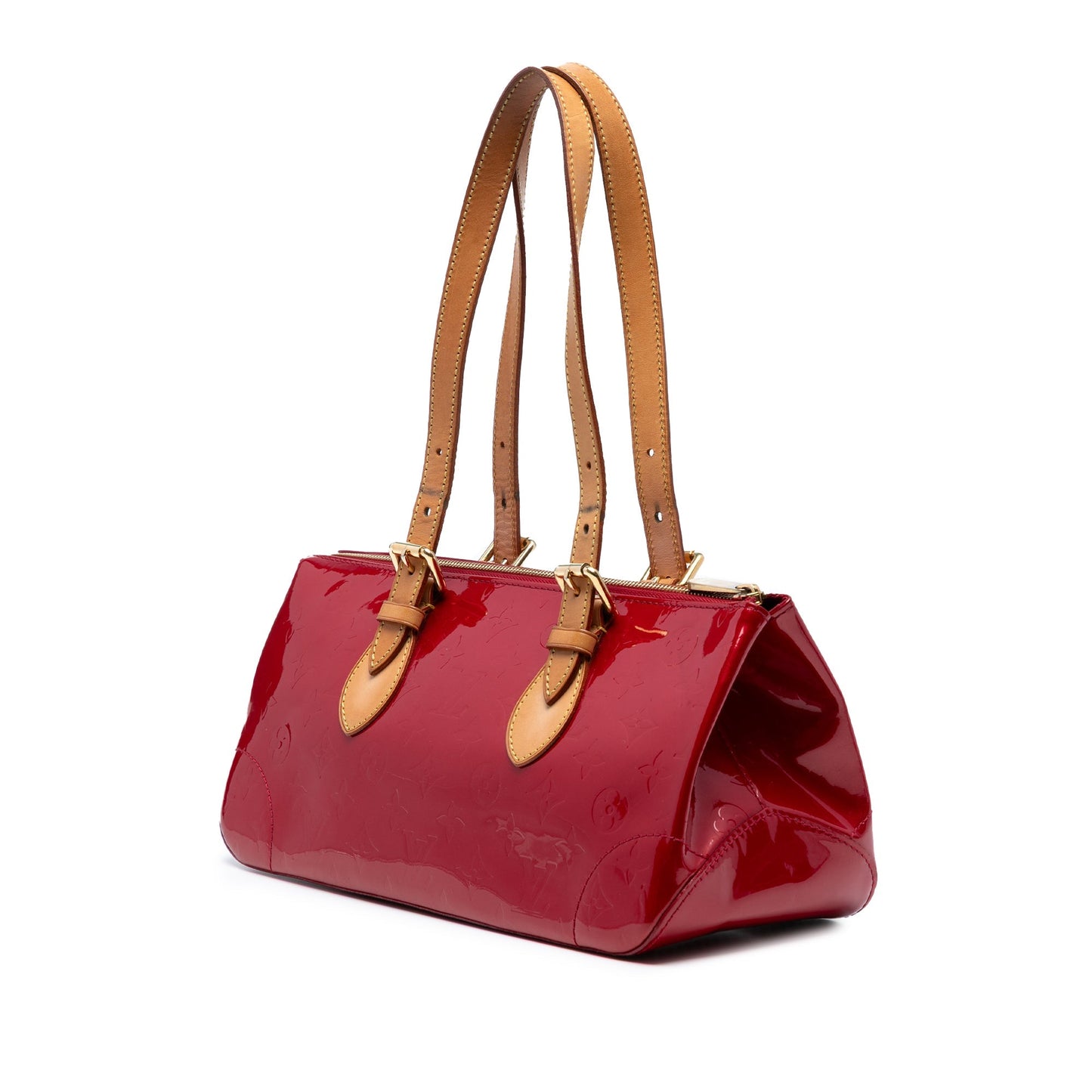 Red Louis Vuitton Monogram Vernis Rosewood Avenue Shoulder Bag